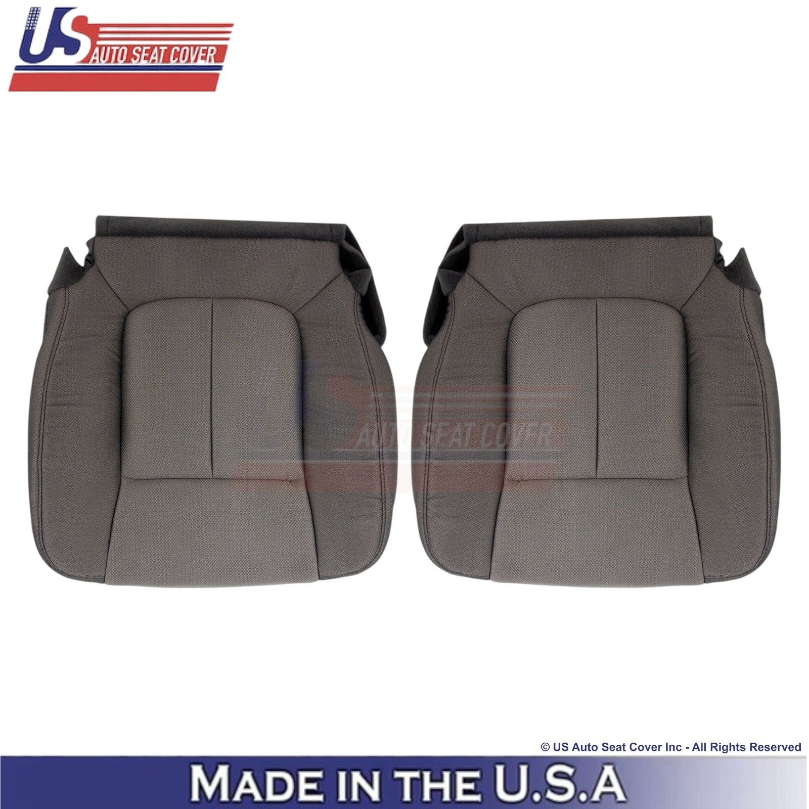2009-2010 Fits Ford F150 Cloth Front Bottom Replacement Seat Covers Medium Stone