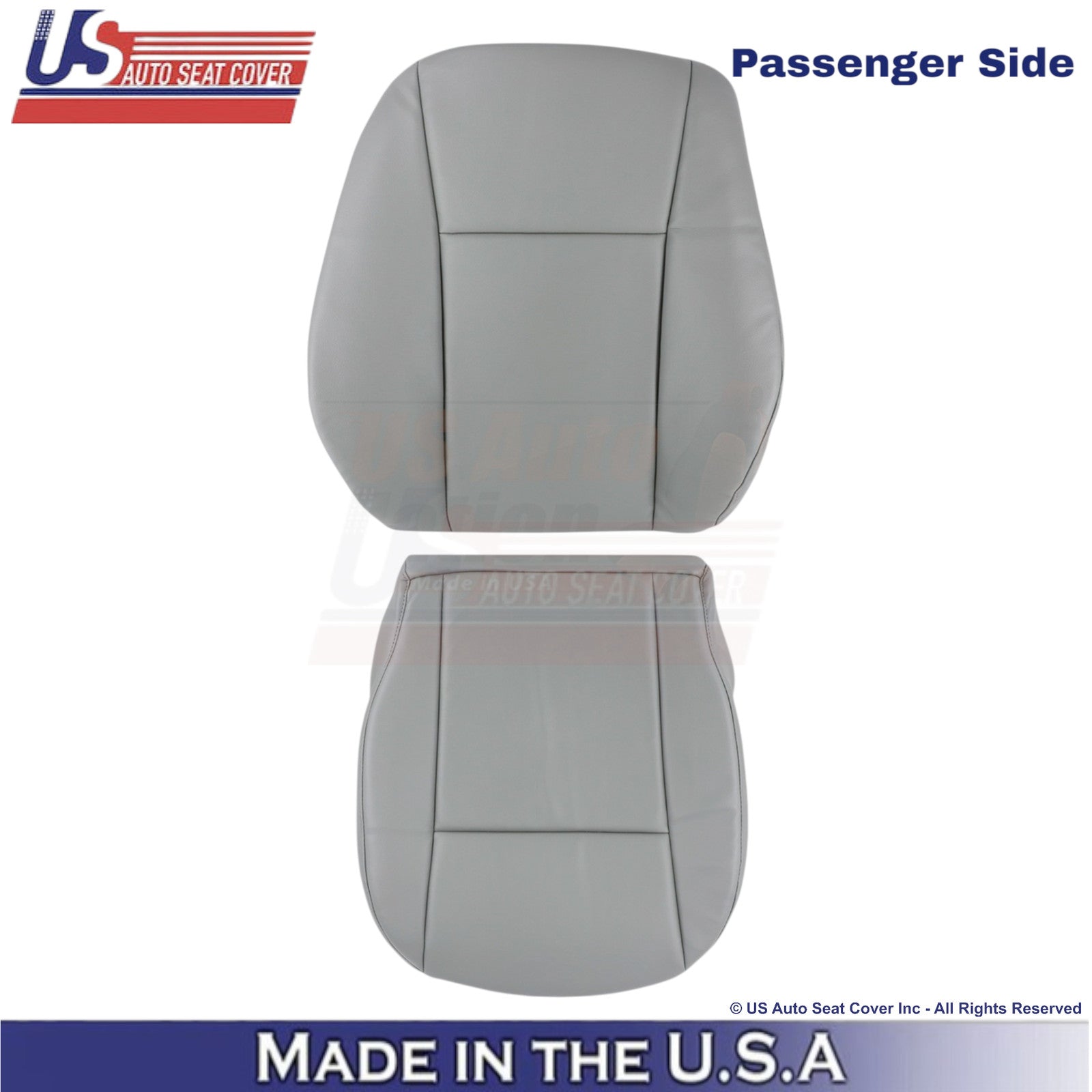 2014-2019 Fits Ford Transit Leatherette Passenger Side Replacement Covers Gray