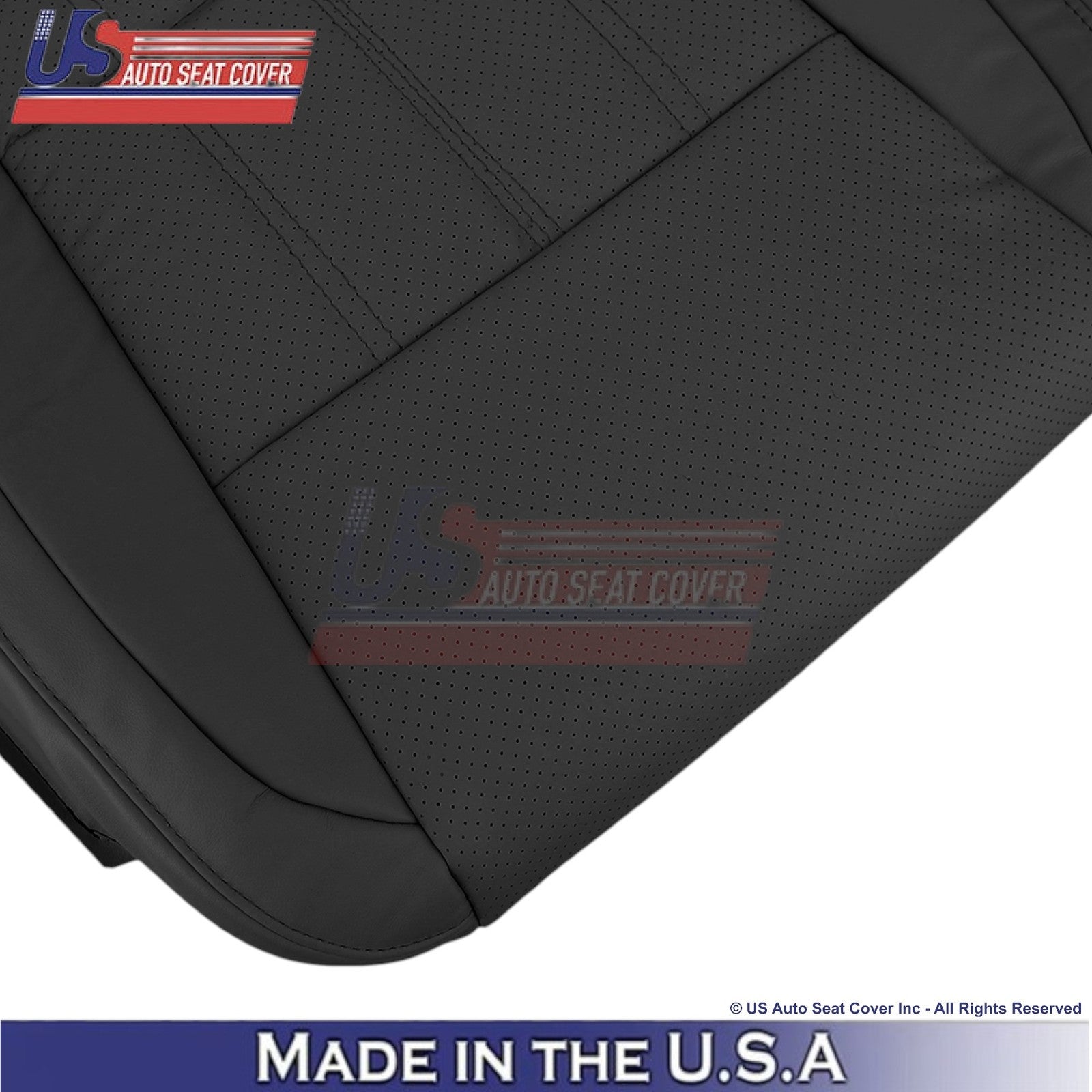 2016-2018 Fits Lexus ES 350 Genuine Leather Front Replacement Seat Covers Black