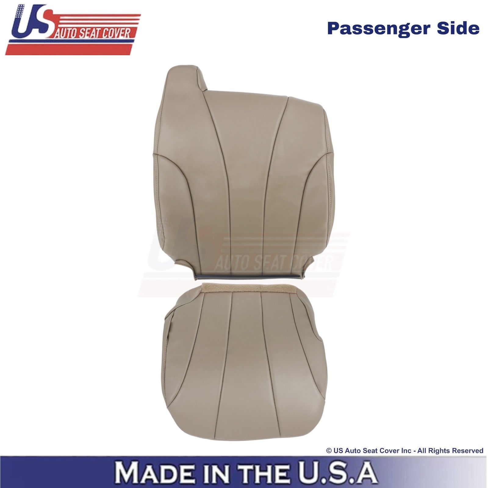 2001-2002 For Chevy Silverado W/T Leatherette Passenger Side Covers Med. Neutral