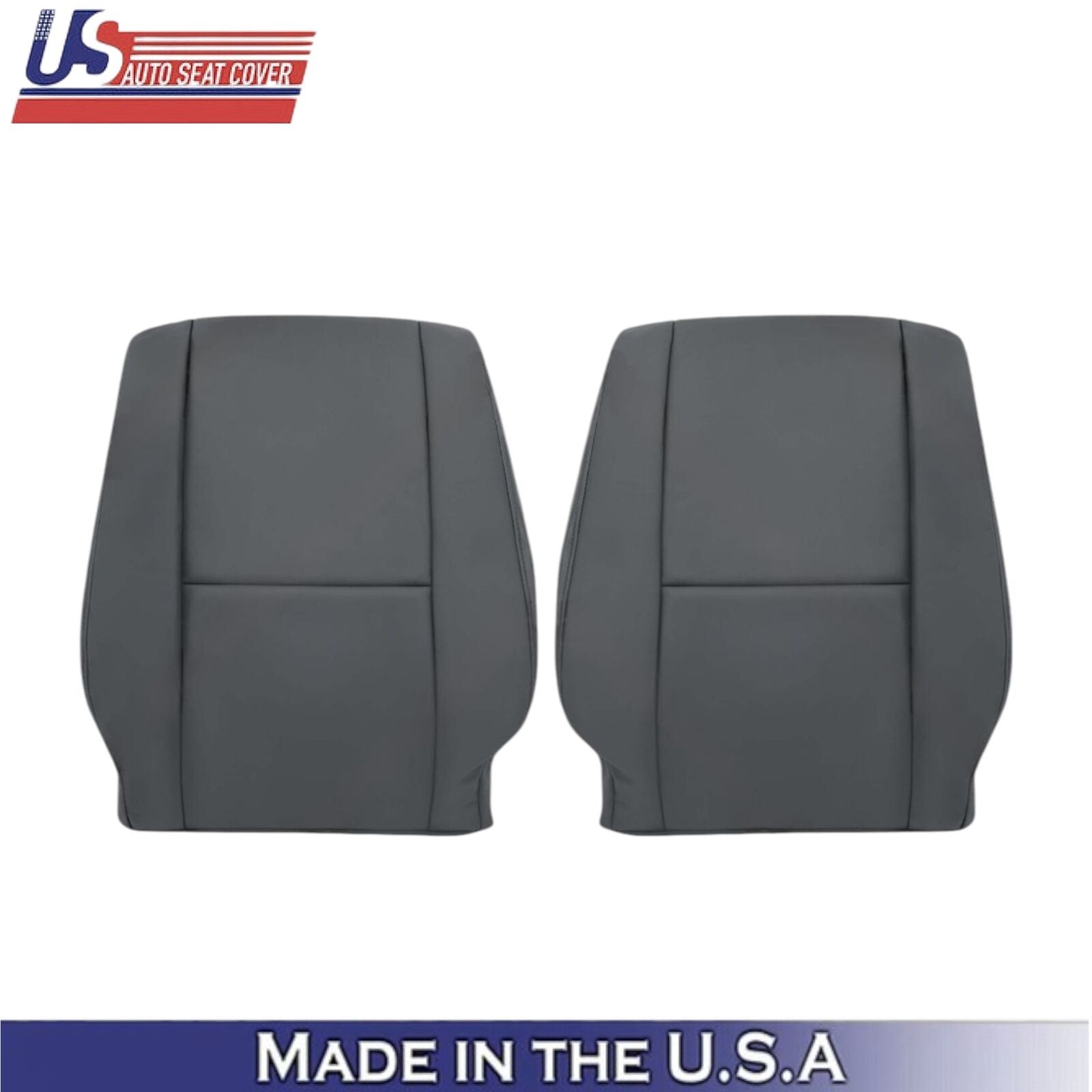 2005-2007 For Toyota Sequoia Genuine Leather Front Seat Covers Dark Charcoal
