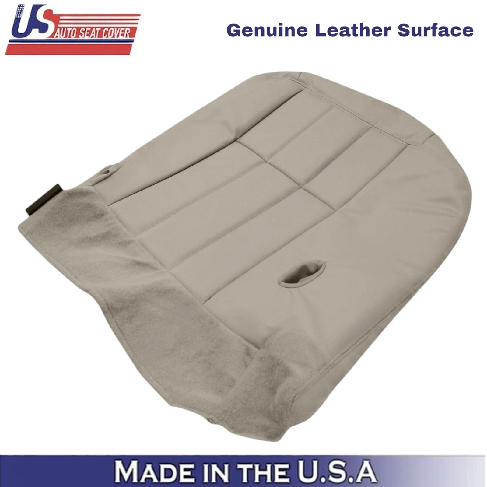 2003-2005 For Mercury Grand Marquis Leather Front Bottom Seat Covers Parchment