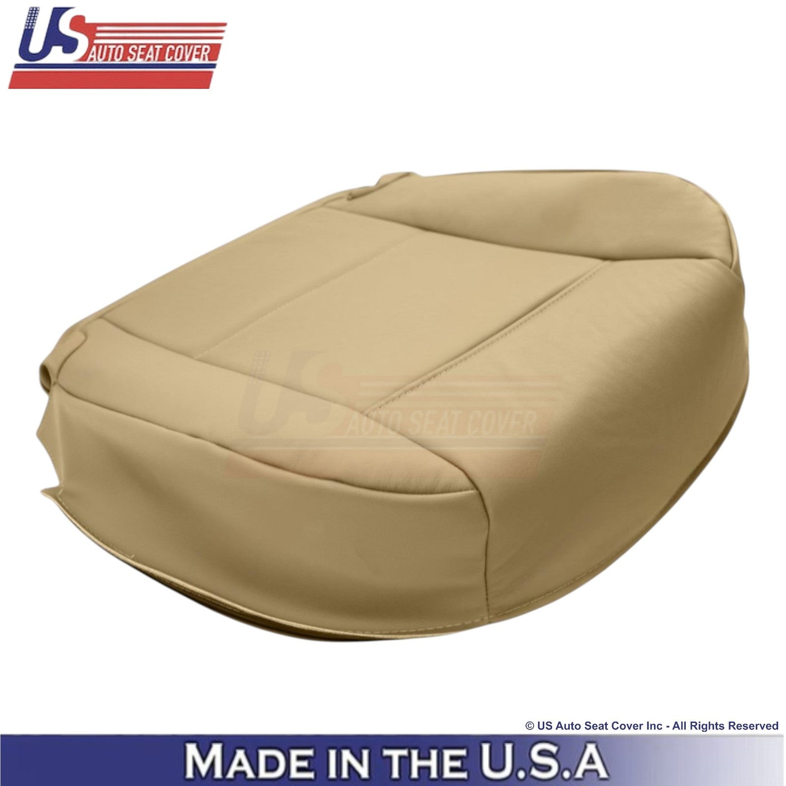 1998-2005 For BMW 3 Series E46 Leatherette Passenger Bottom Seat Cover Beige