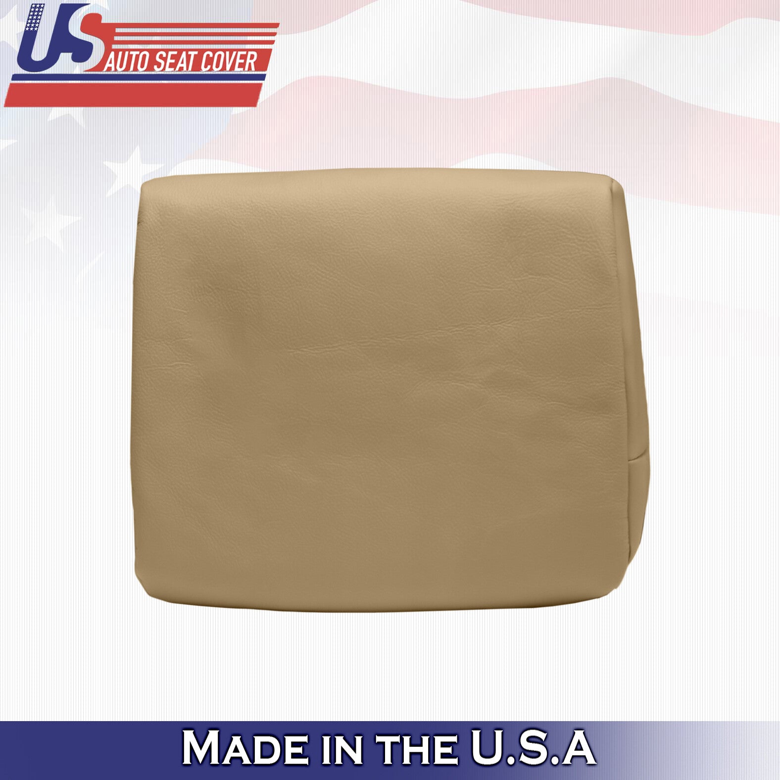 2001 Fits Ford F450 F550 Lariat Rear Bench TOP  Leather Cover Tan + Rear Armrest