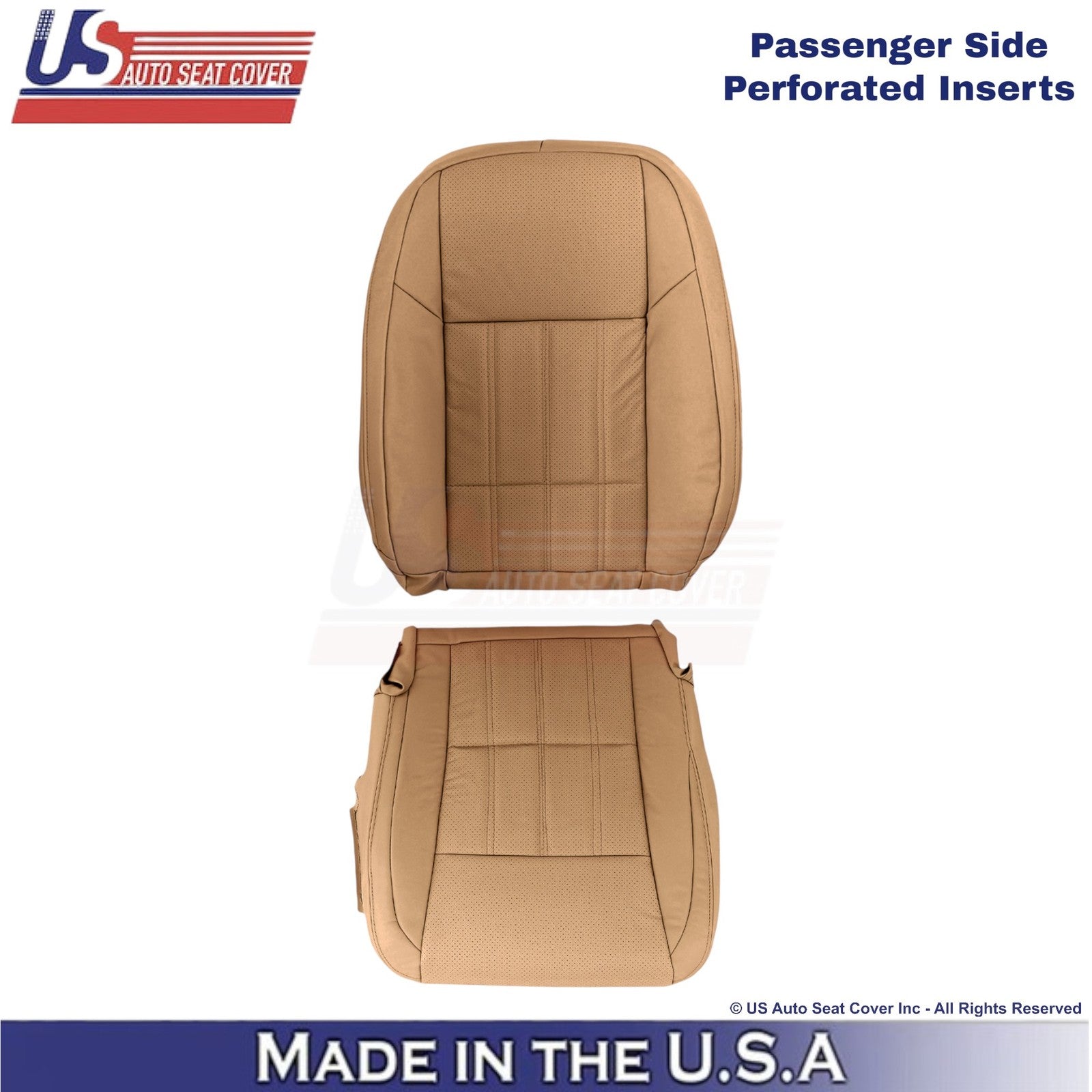 2016-2018 Fits Lexus ES 350 Leatherette Passenger Side Replacement Covers Flaxen