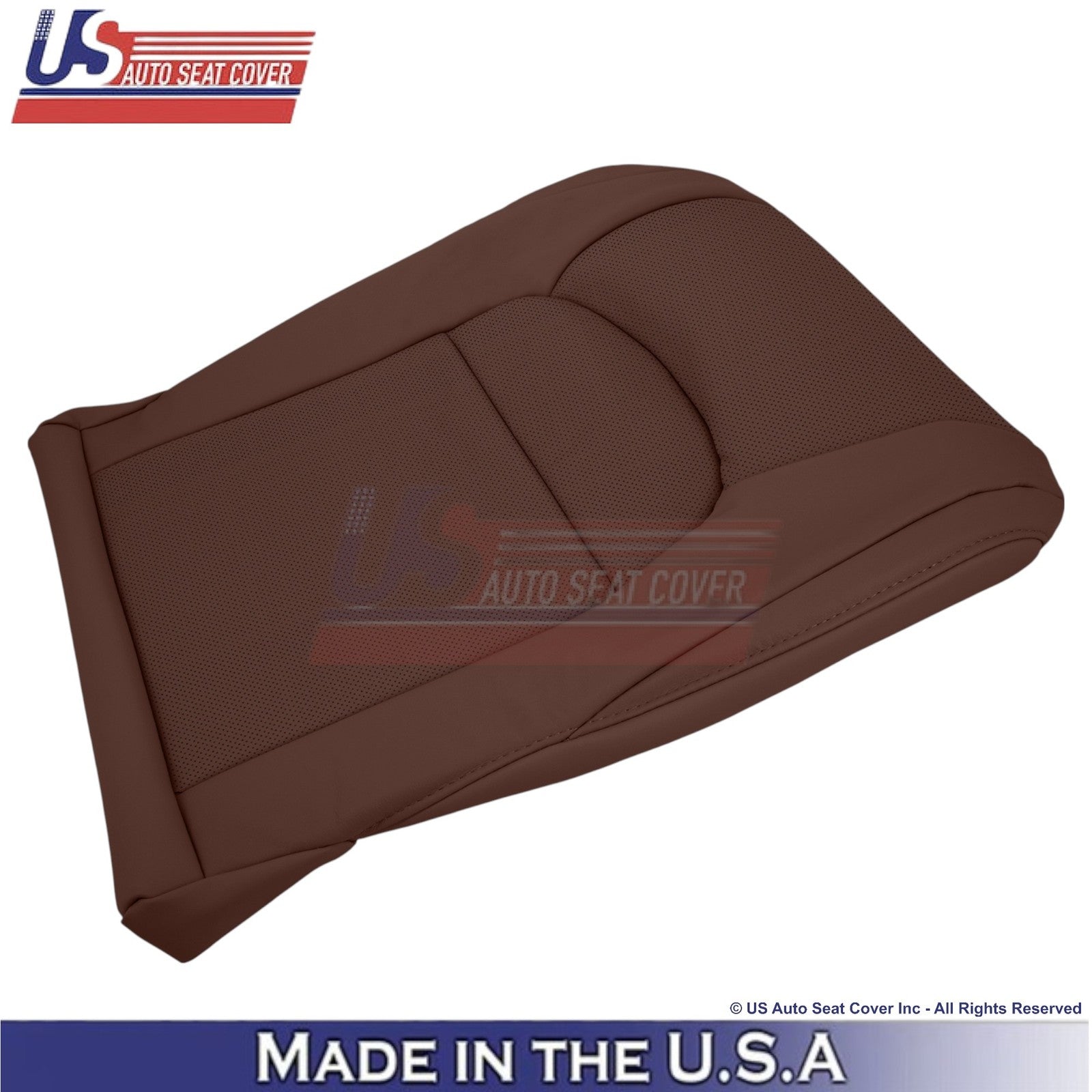 2008-2021 For Toyota Land Cruiser Genuine Leather Perf Front Bottom Covers Brown