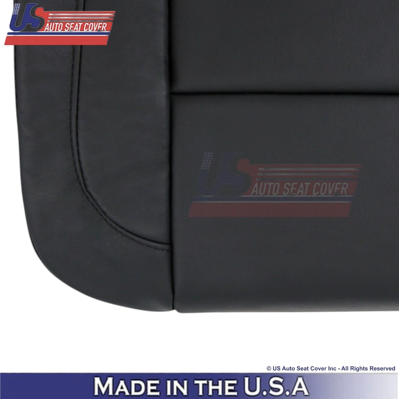 2014-2019 For Chevy Silverado 1500 LT Genuine Leather Driver Side Covers Black