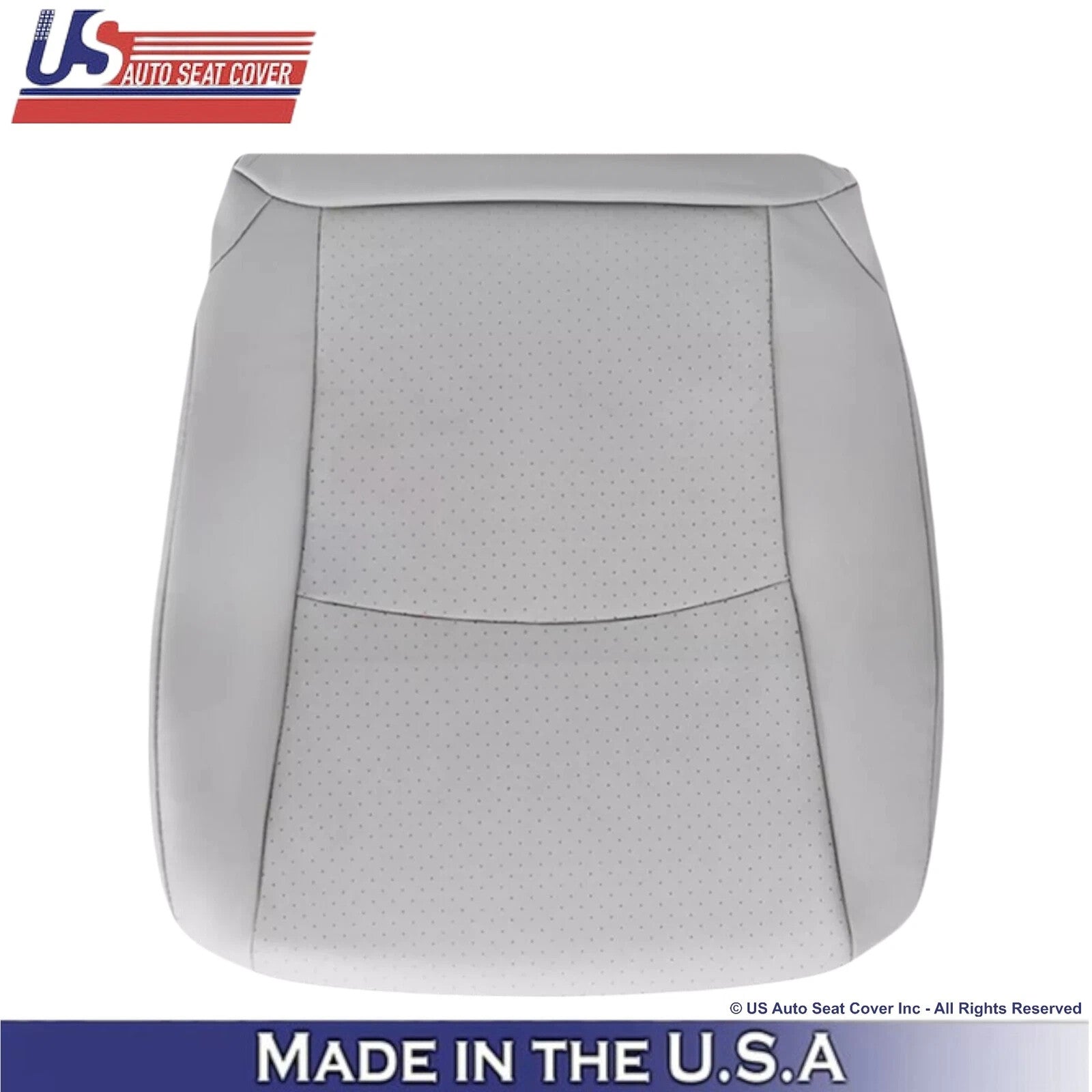 2004-2013 For Toyota Highlander Leather Driver Bottom Seat Cover Ash Gray