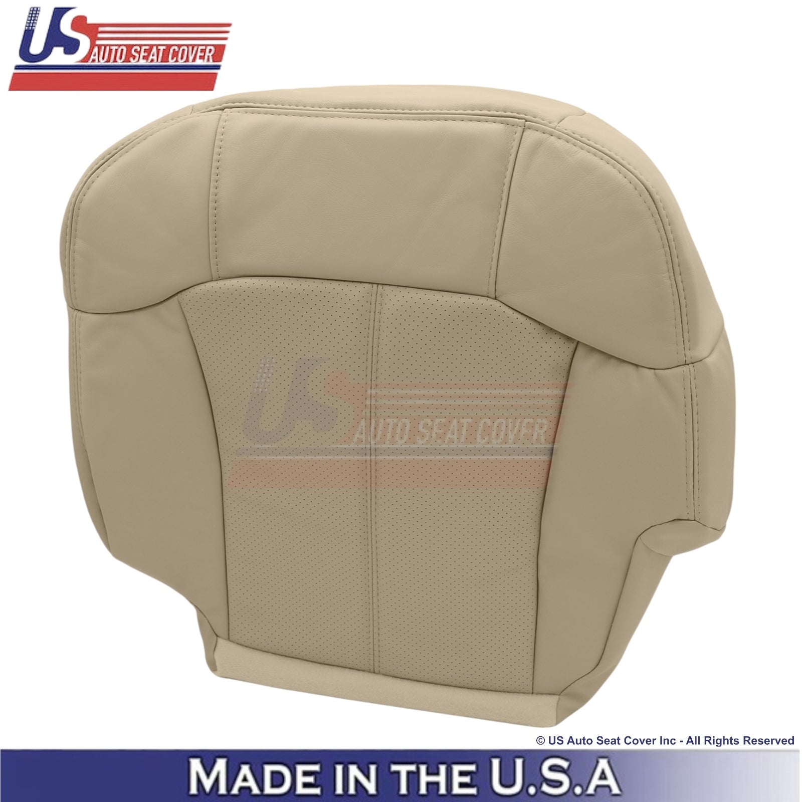 2002 For Cadillac Escalade Leatherette Driver Side Seat Covers Shale Neutral Tan