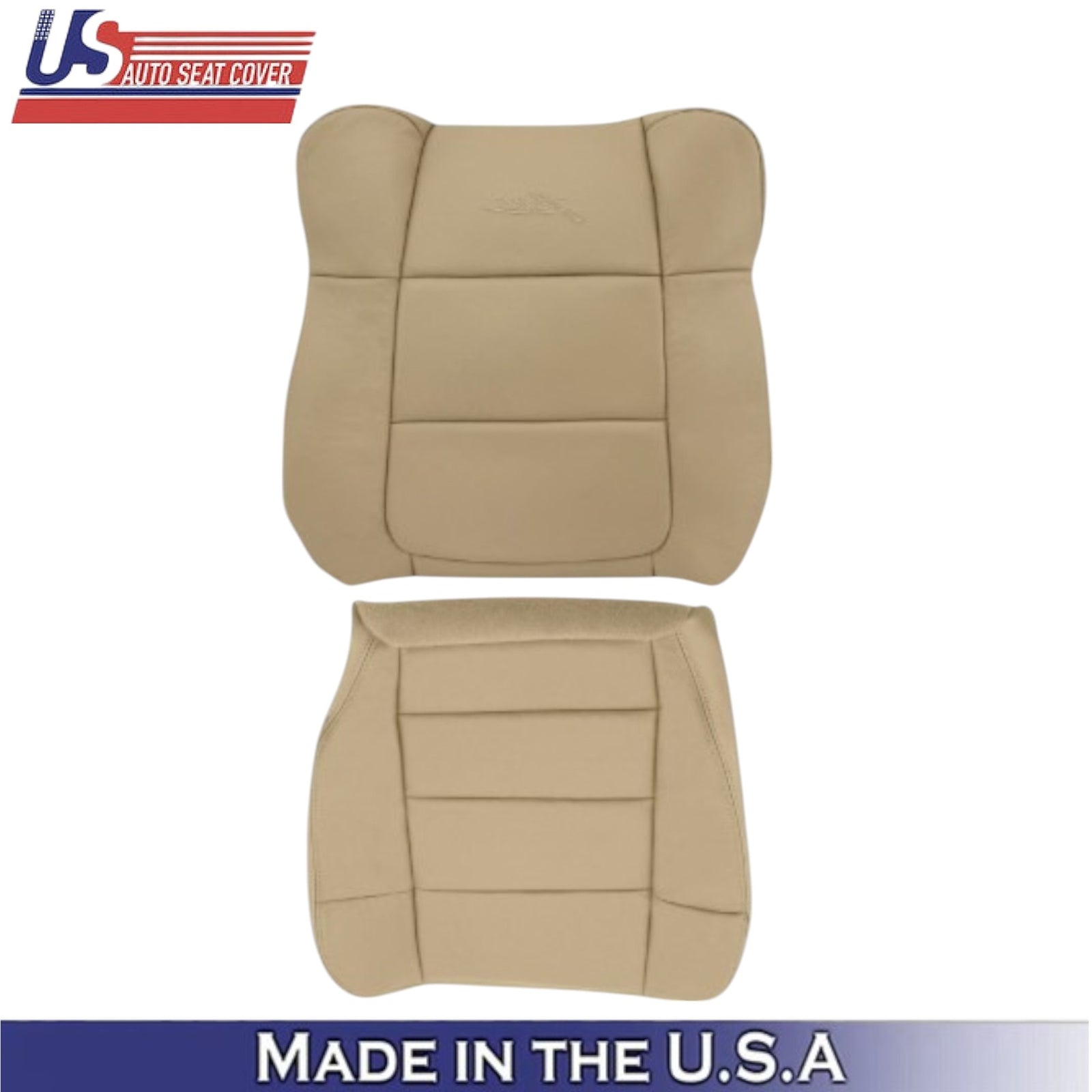2001 to 2003 for Ford F150 Lariat leather Driver Top and Bottom Parchment Tan