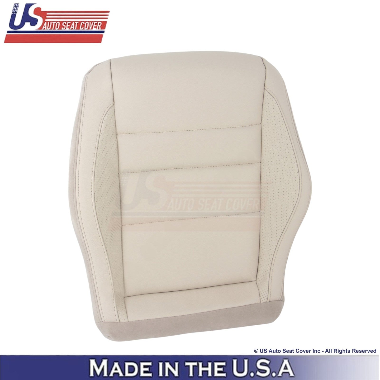 2010-2017 For Mercedes Benz E350 Coupe Leatherette Perf. Front Bottom Covers Tan