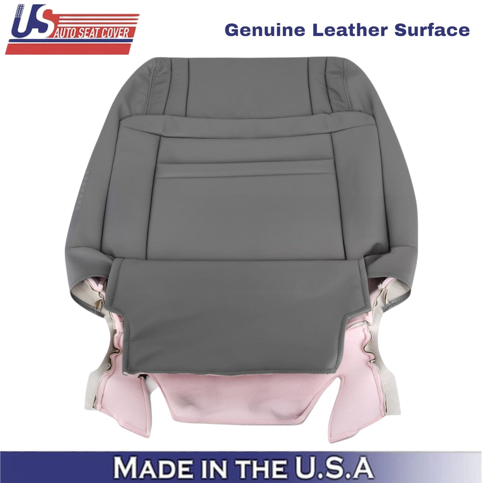 2007-2013 For Toyota Tundra Genuine Leather front Front Top Covers Graphite Gray