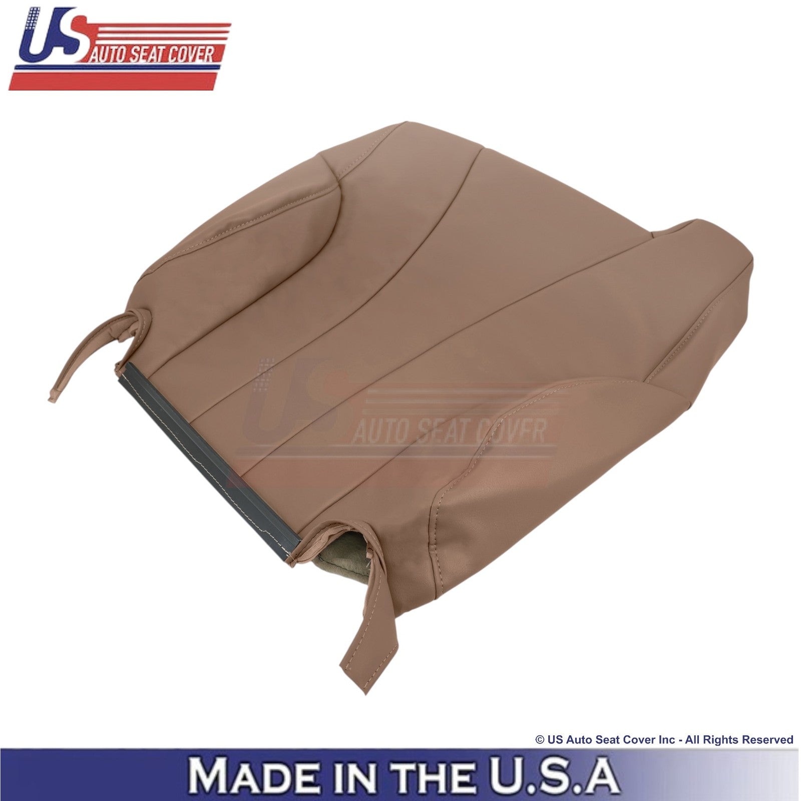 1999-2000 For Chevy Silverado W/T Leatherette Driver Side Covers Medium Dark Oak