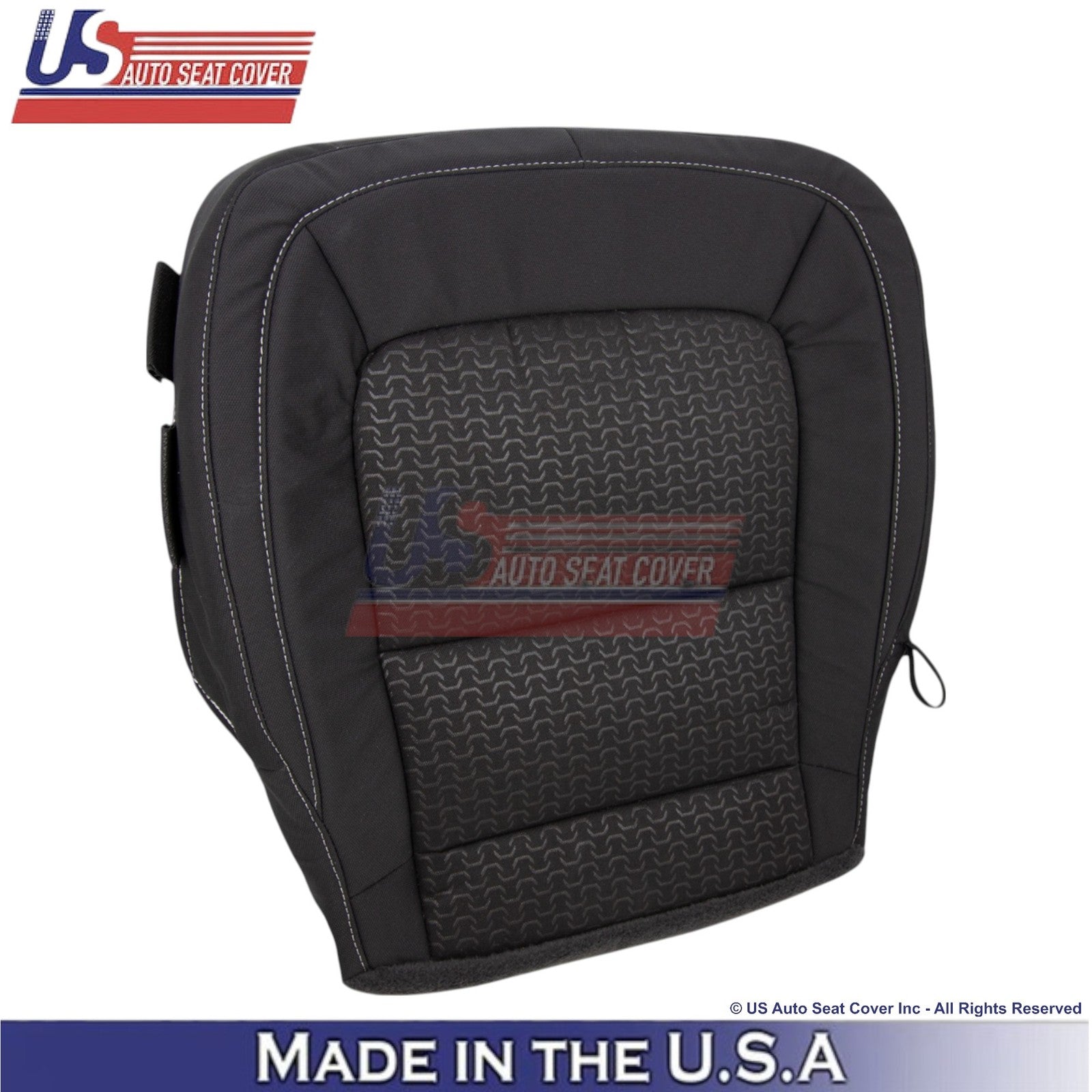 2015-2022 Fits GMC Canyon SLE SLT Passenger Bottom Cloth Seat Cover Jet Black