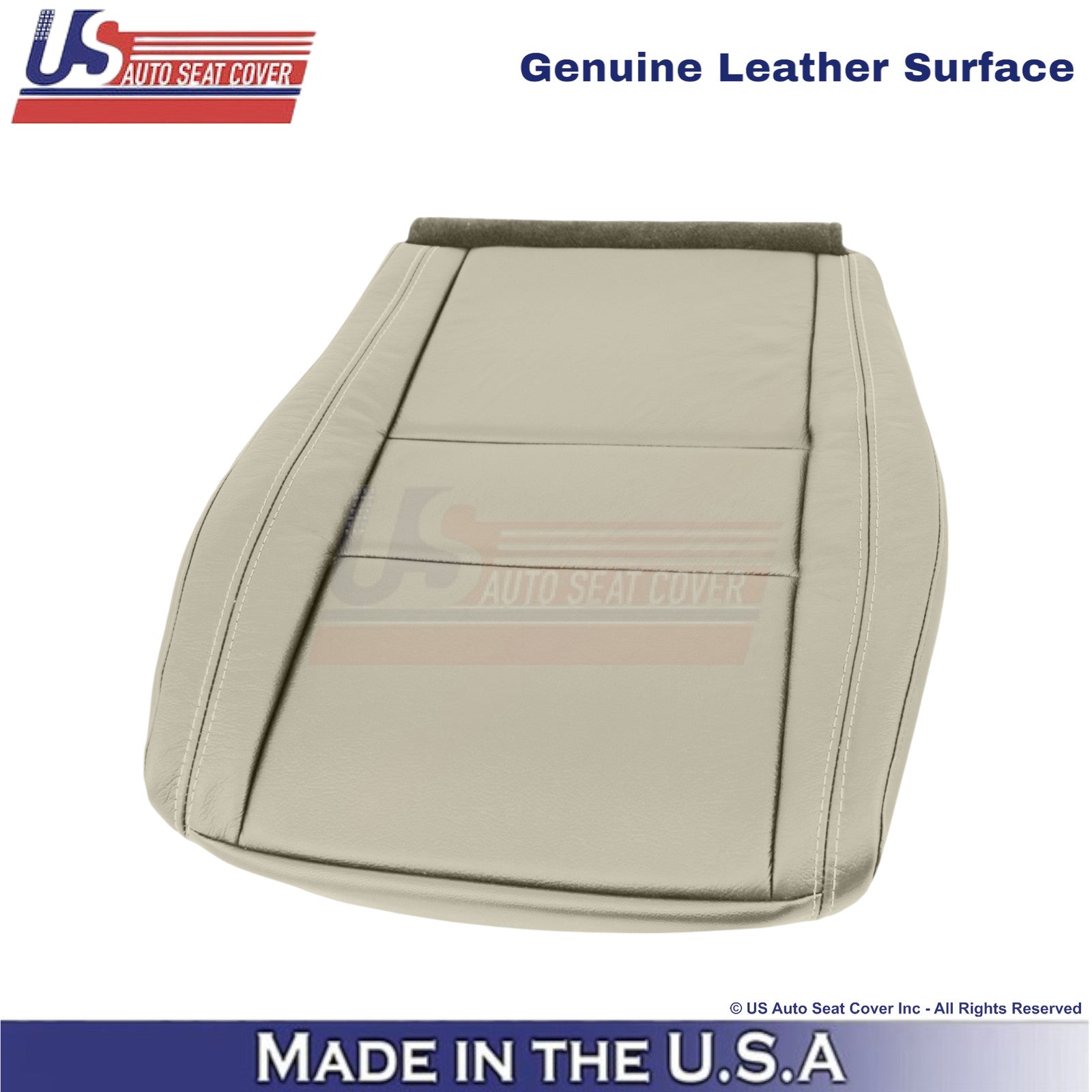 2011-2022 For Dodge Durango Genuine Leather Front Seat Covers Light Frost Beige