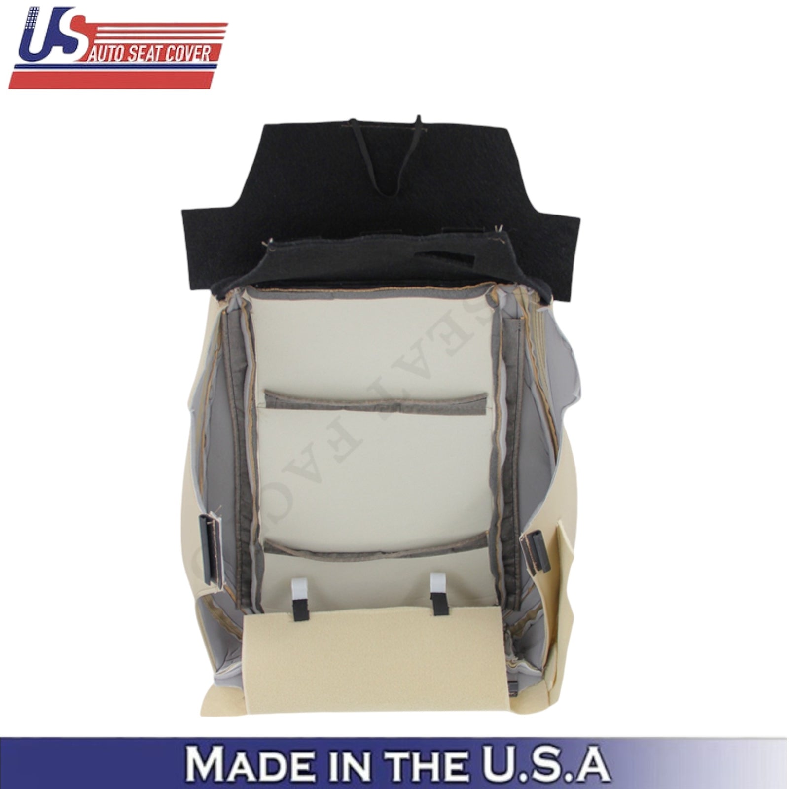 2015-2017 For Subaru Outback Leatherette Passenger Bottom Seat Cover Warm Ivory