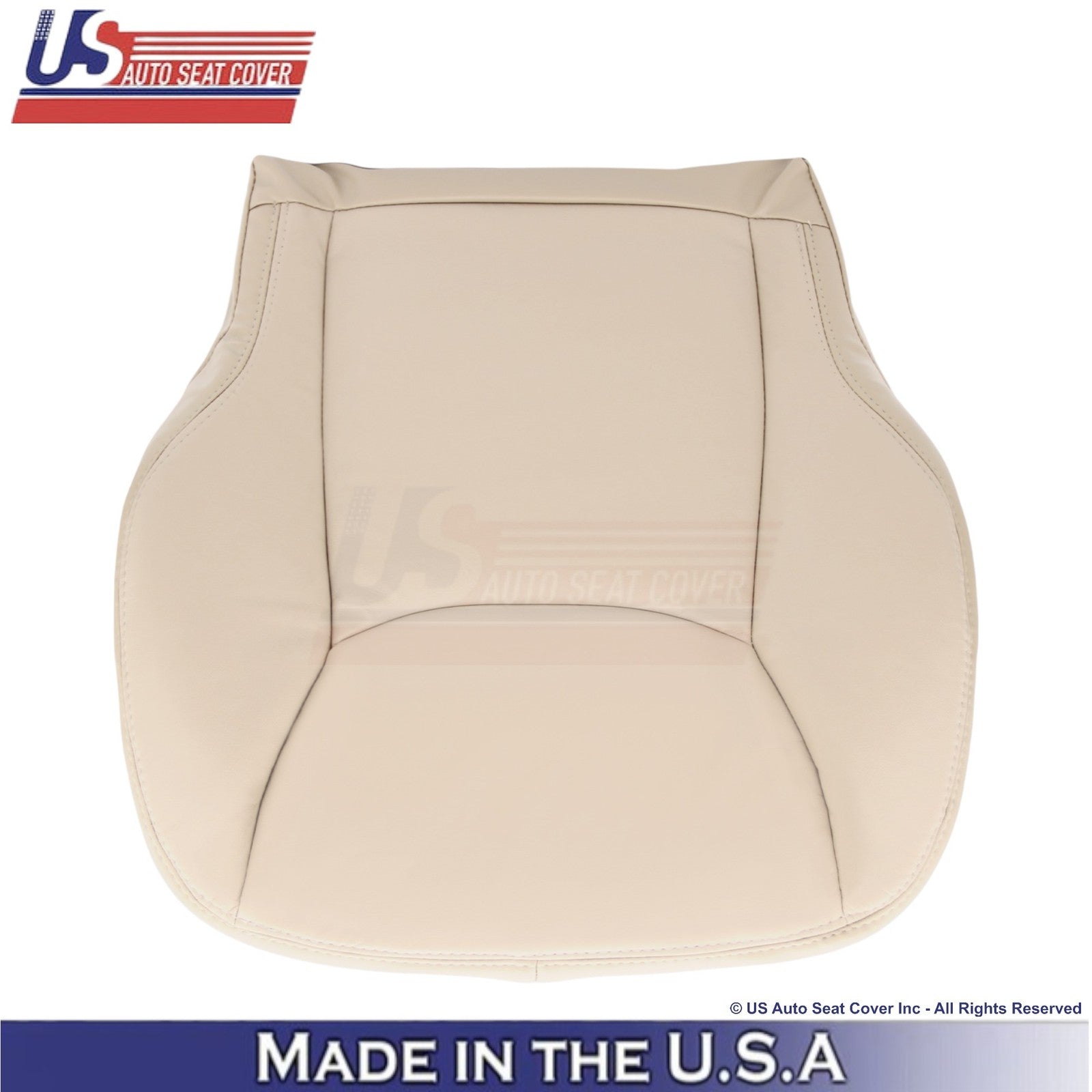 2003-2006 Fits Mercedes-Benz S-Class Leatherette Front Bottom Seat Covers Pebble