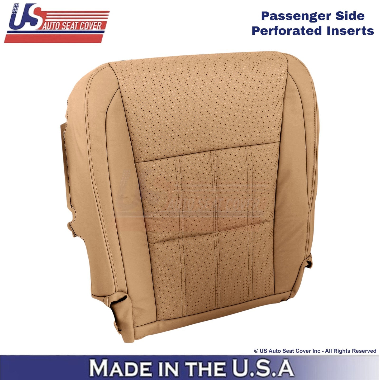 2016-2018 Fits Lexus ES 350 Leather Passenger Bottom Replacement Cover Flaxen
