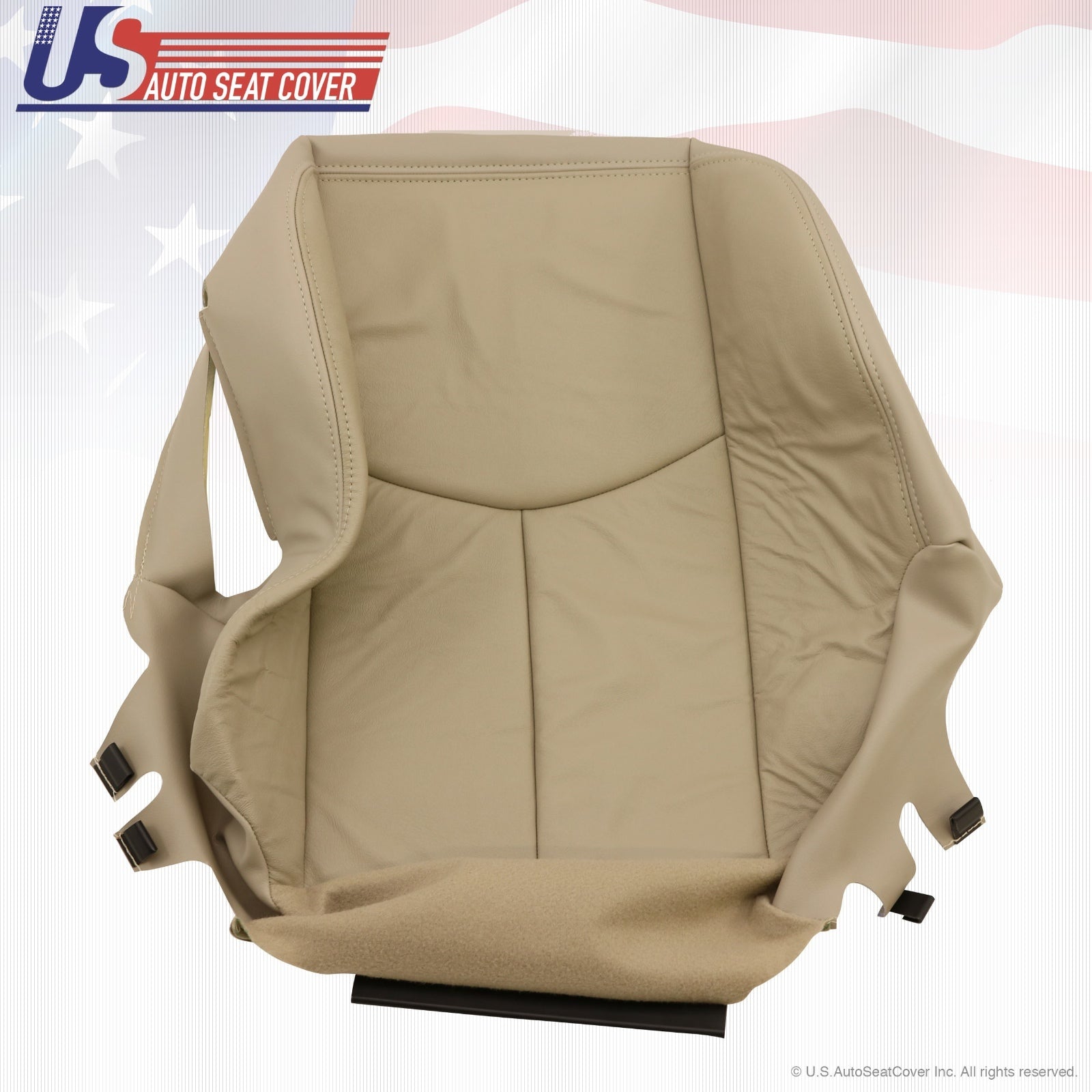 2003 to 2006 Tahoe Suburban Yukon Heated Bottom Leather Seat Cover Shale Tan