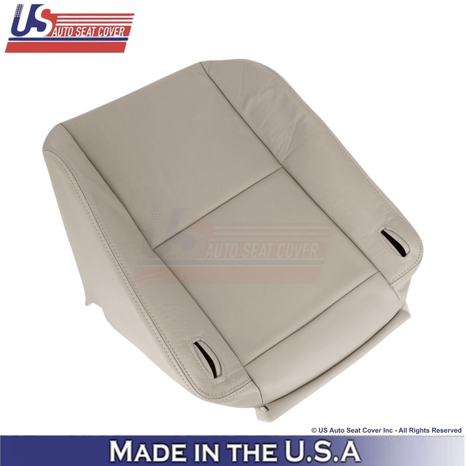 1998-2003 Fits Toyota Sienna Genuine Leather Passenger Bottom Seat Cover Lt. Oak