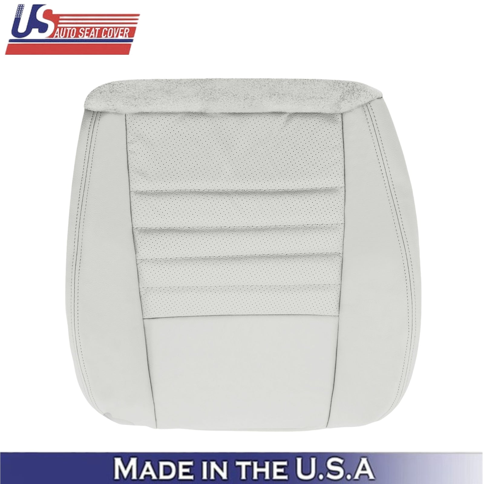 1999-2004 For Ford Mustang GT Genuine Leather Front Seat Covers Oxford White