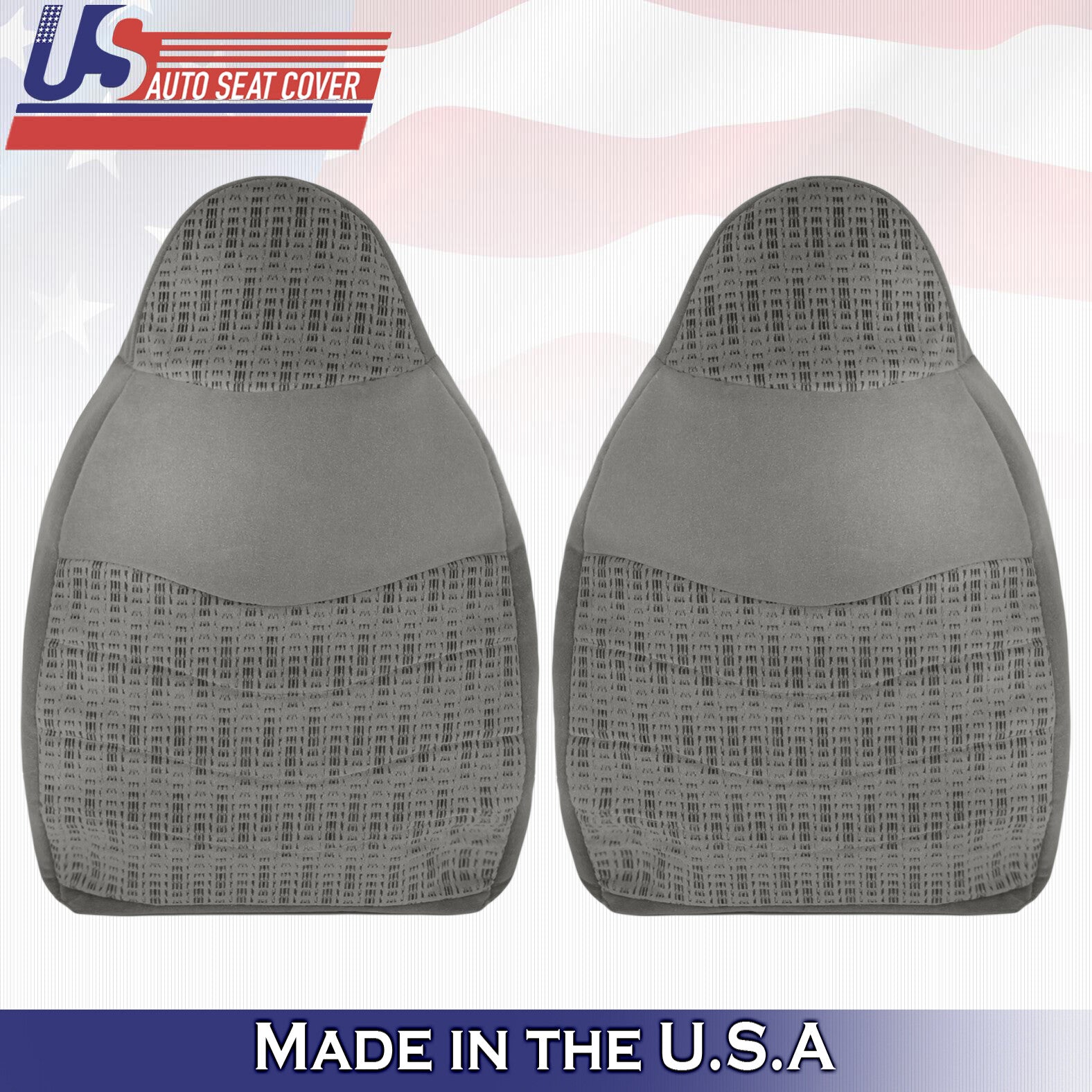 1999 For Ford F250 F350 F450 F550 XLT Driver & Passenger Top Cloth Covers Gray