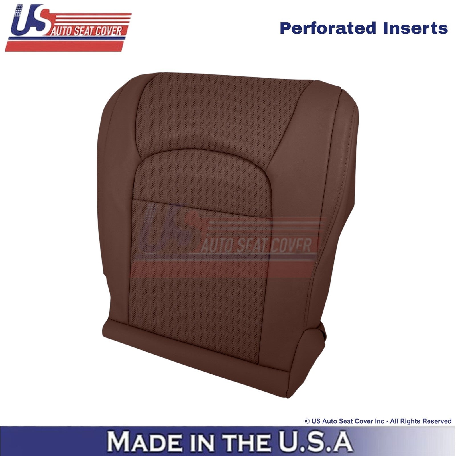 2008-2021 For Toyota Land Cruiser Leatherette Perf. Driver Bottom Cover Brown