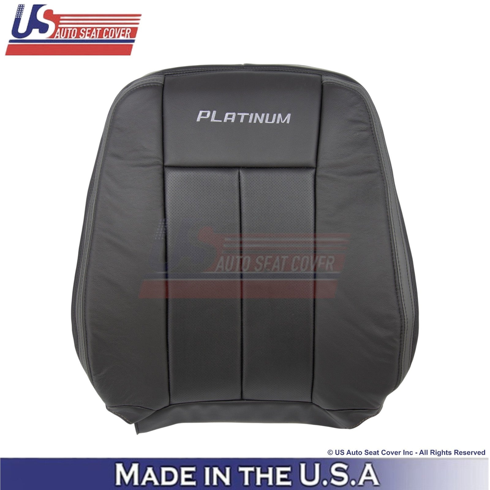 2015-2017 Fits Ford Expedition Platinum Genuine Leather Driver Top Cover Ebony