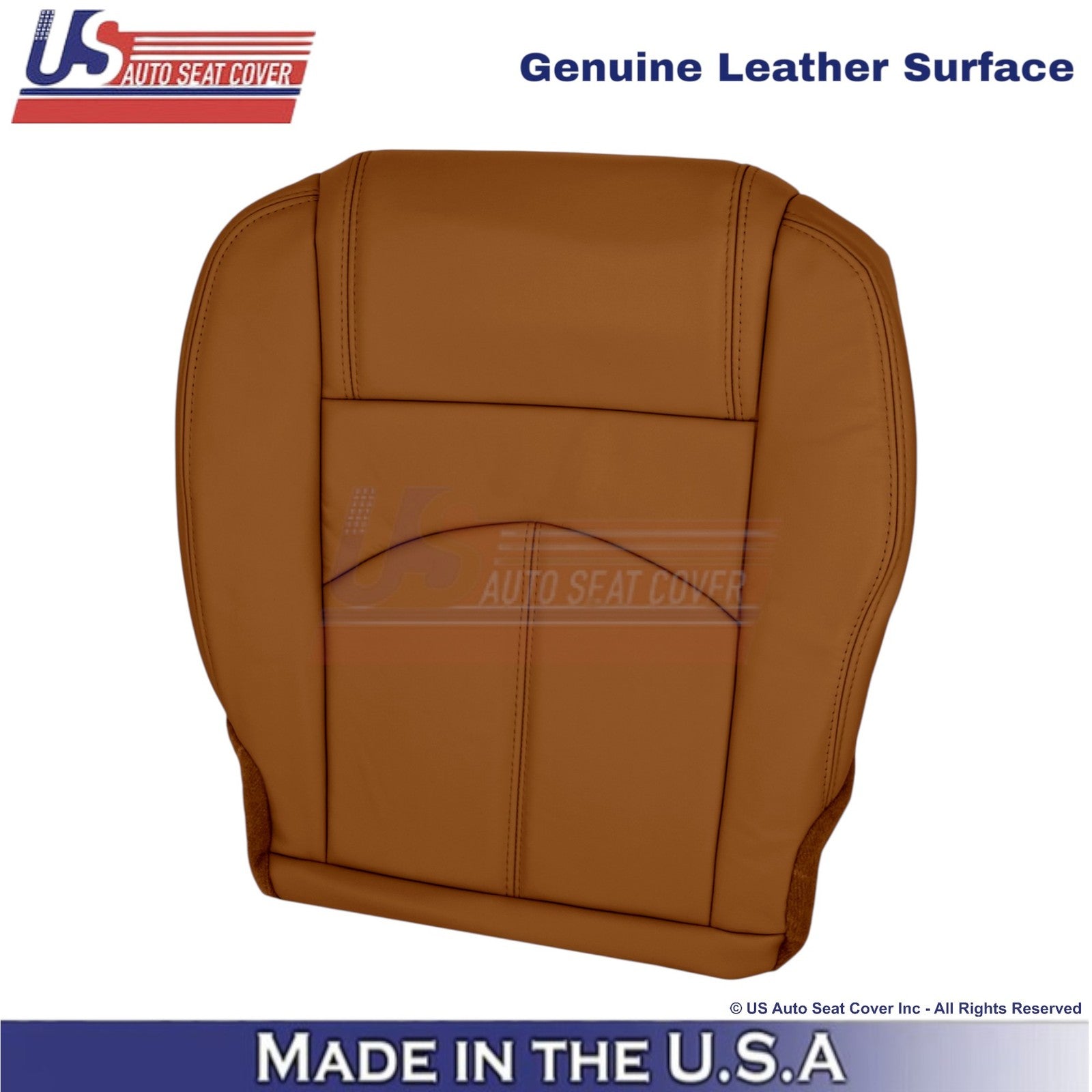 2013-2014 Fits Chevy Traverse Genuine Leather Driver Bottom Seat Cover Mojave