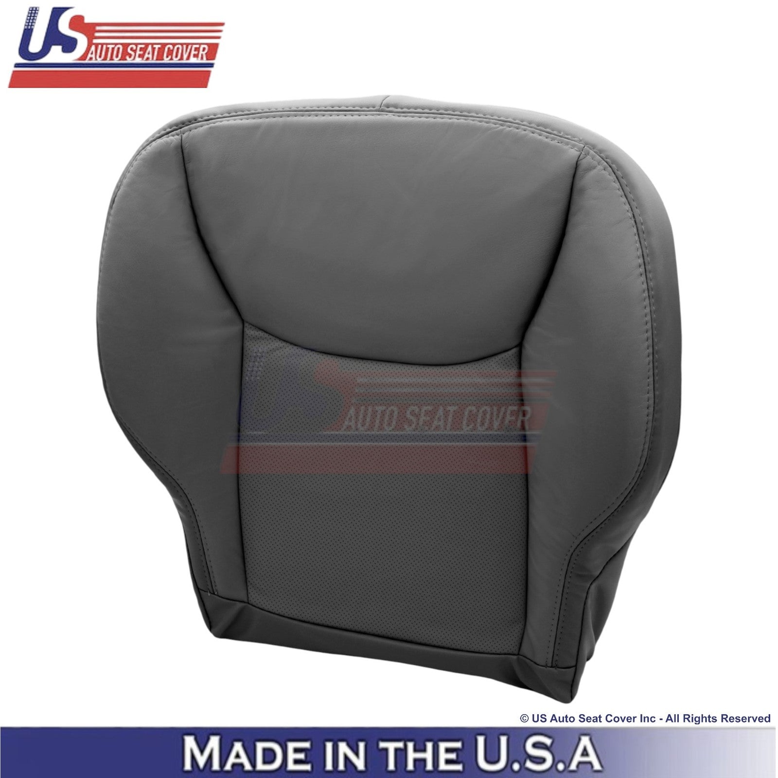 2000-2006 For Mercedes-Benz S Leatherette Half Perf Driver Bottom Cover Charcoal