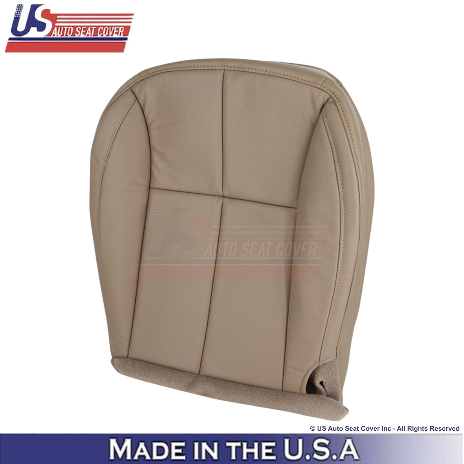 2001-2004 For Jeep Grand Cherokee Genuine Leather Front Covers Sandstone Beige