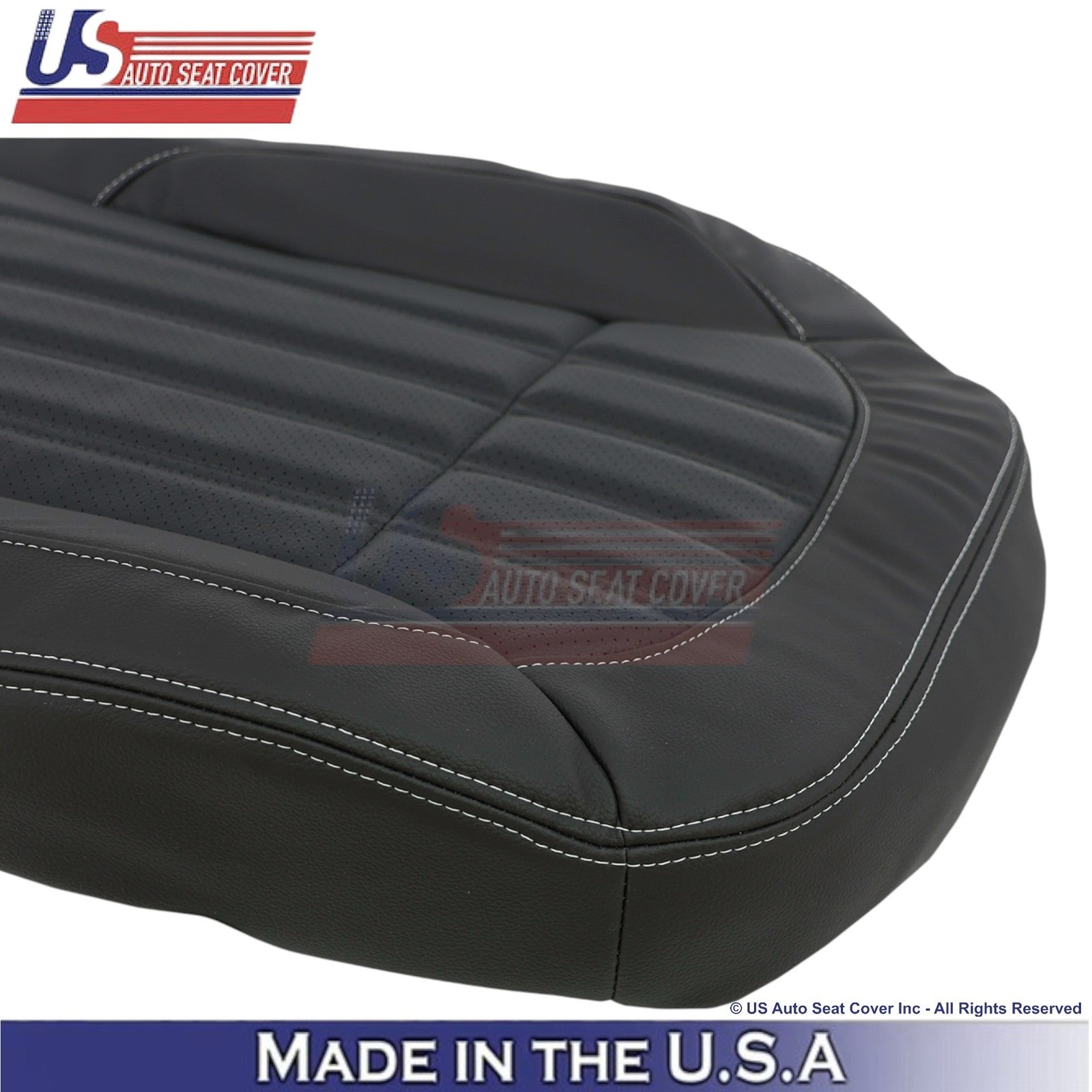 2017-2019 For Mercedes Benz GLS-Class Leatherette Perf Driver Bottom Cover Black