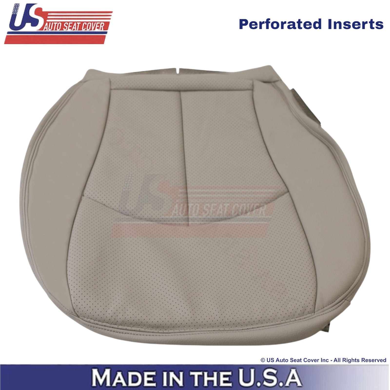 2002-2009 For Mercedes-Benz E-Class Leather Passenger Bottom Seat Cover Gray