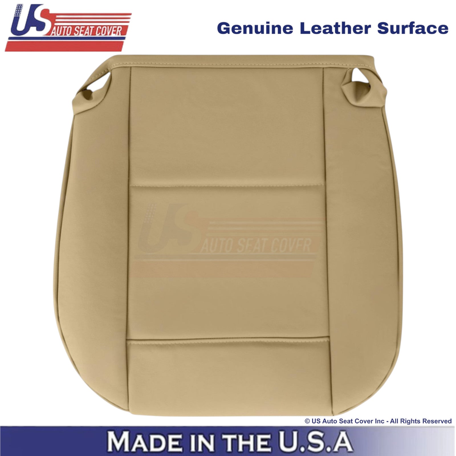 1998-2005 For BMW 3 Series E46 Genuine Leather Driver Bottom Seat Cover Beige