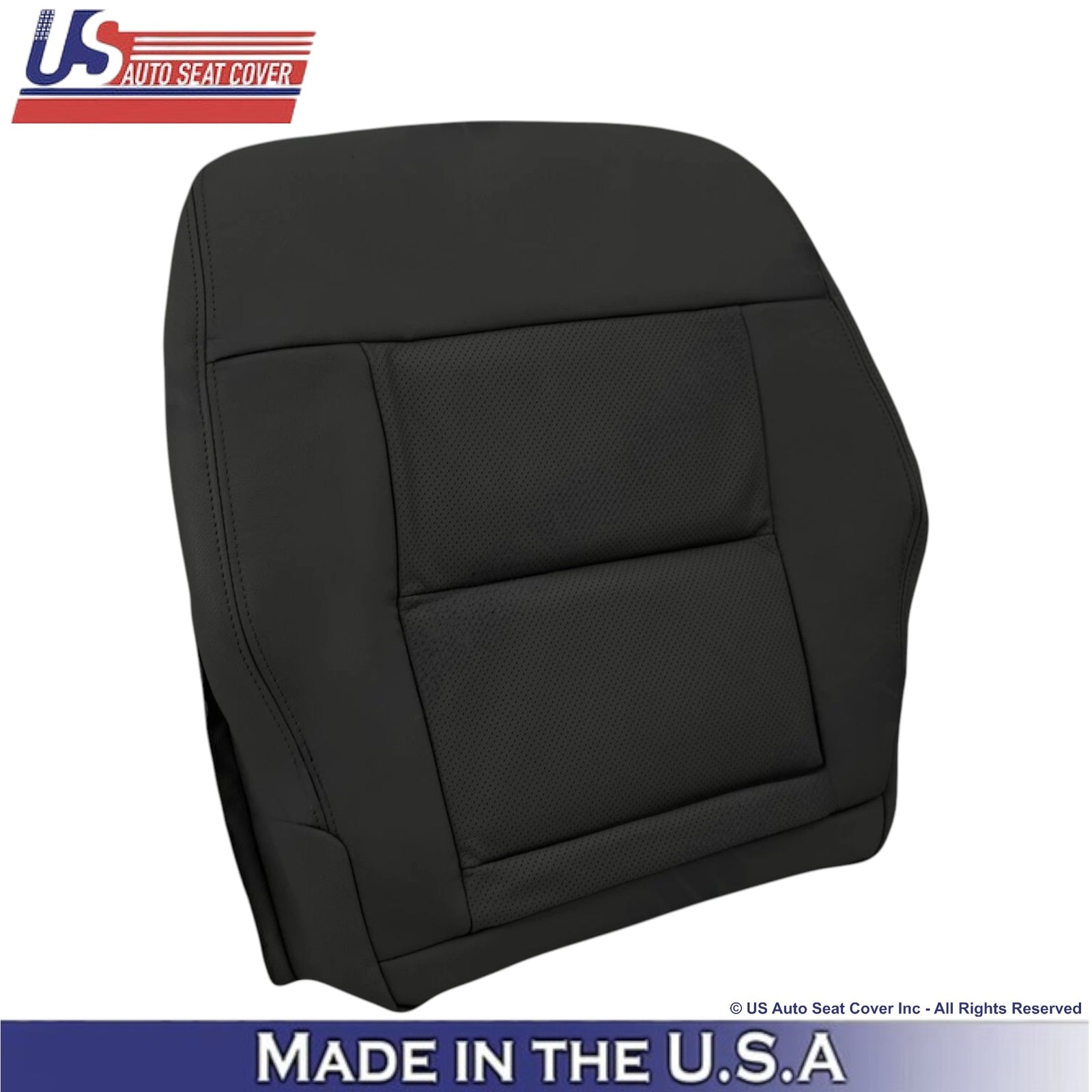 2010-2016 Mercedes-Benz E-Class E350 E550 Leather Driver Bottom Seat Cover Black