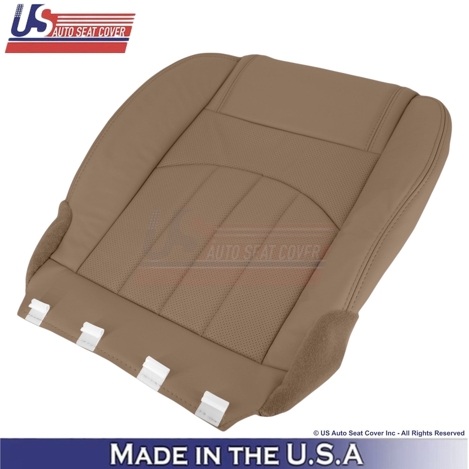 2013-2017 For Buick Enclave Leatherette Front Bottom Seat Covers Choccachino
