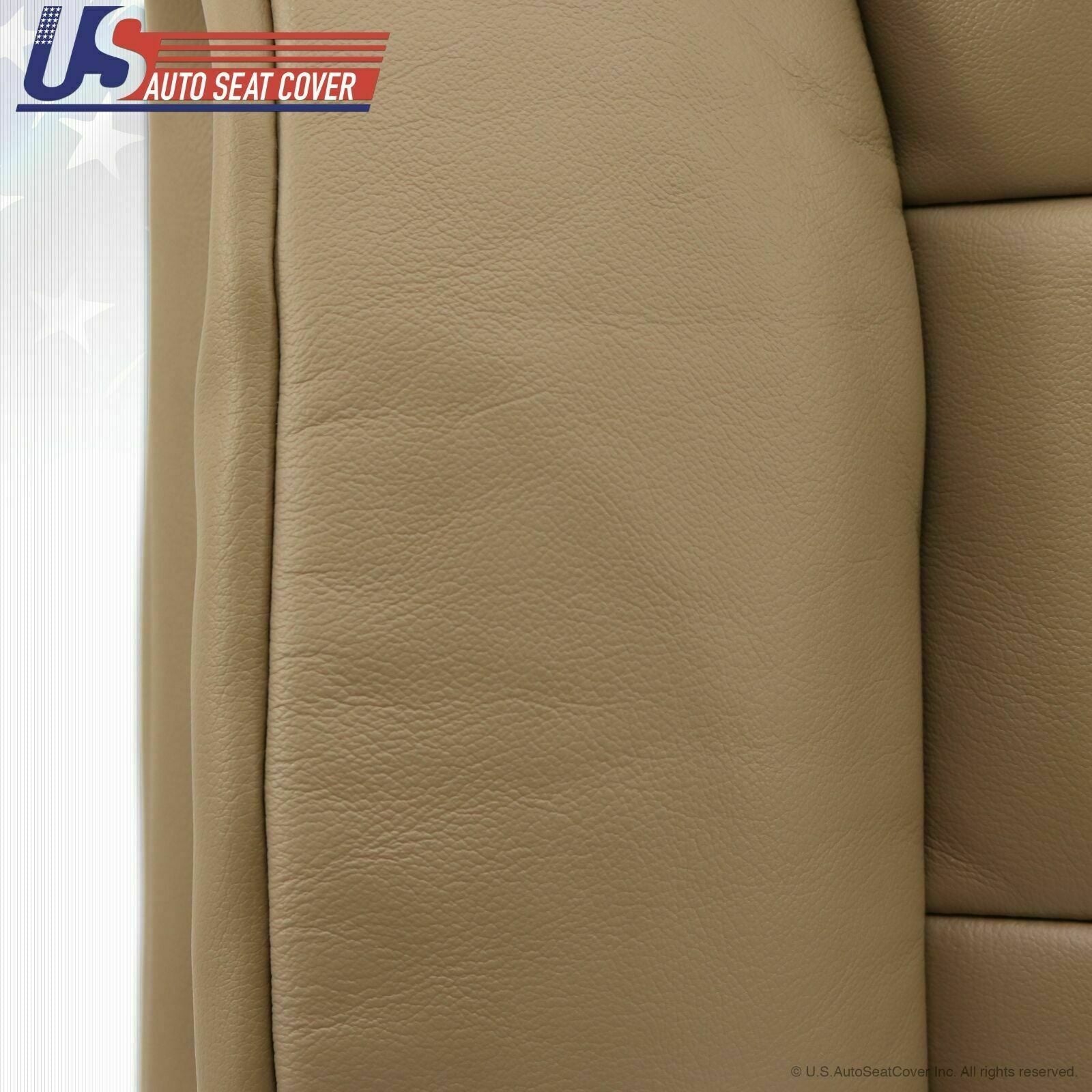1995-1999 Chevy Front Row Leather Seat Cover Set Plus Driver Bottom Foam Tan 7pc