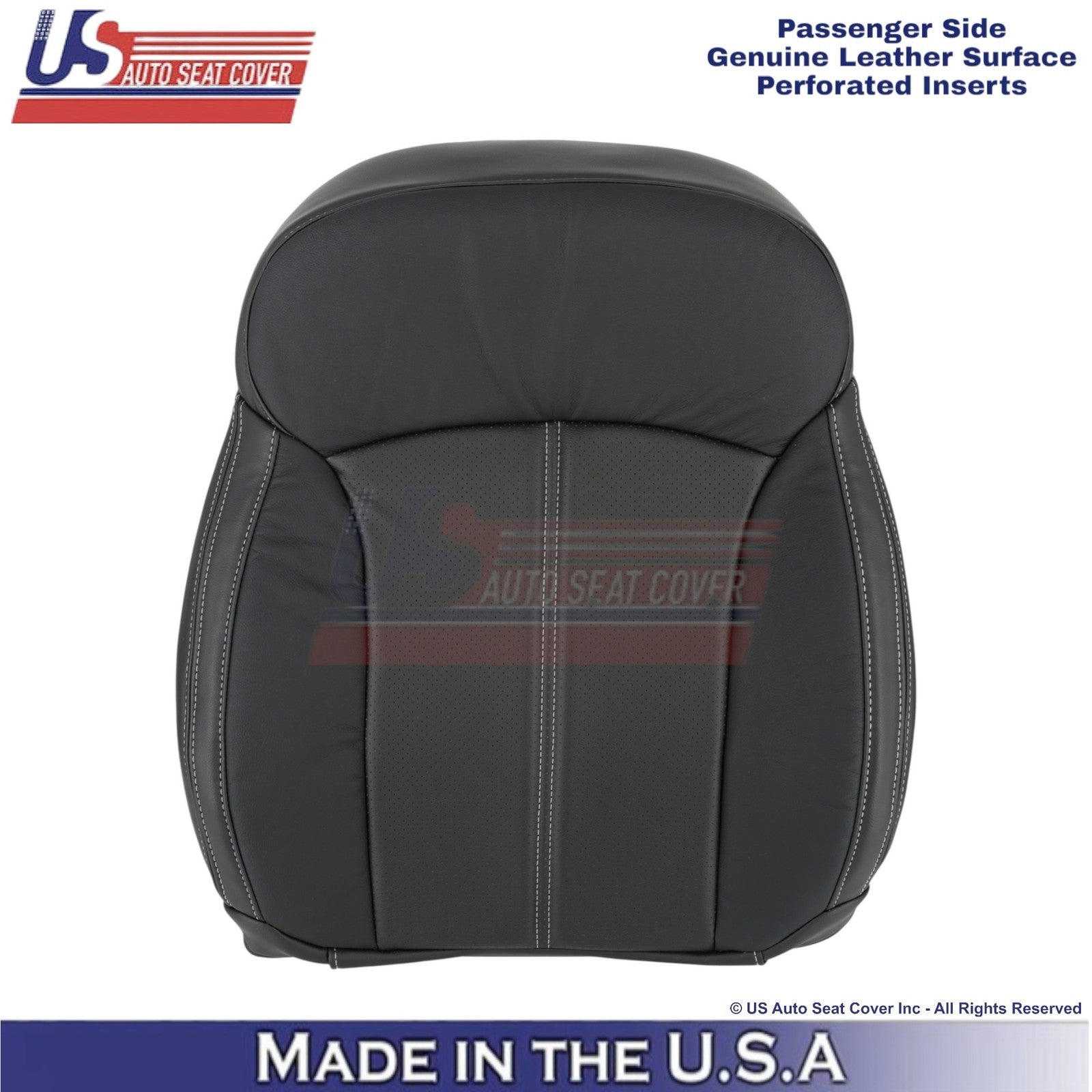 2017-2018 Fits Subaru Forester Touring Genuine Leather Passenger Top Cover Black