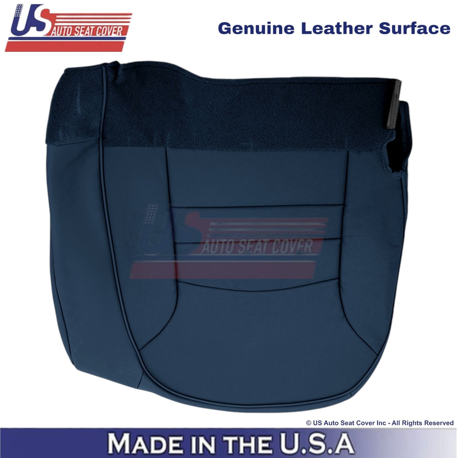 1998-2002 For Ford Crown Victoria Genuine Leather Driver Bottom Cover Dark Denim