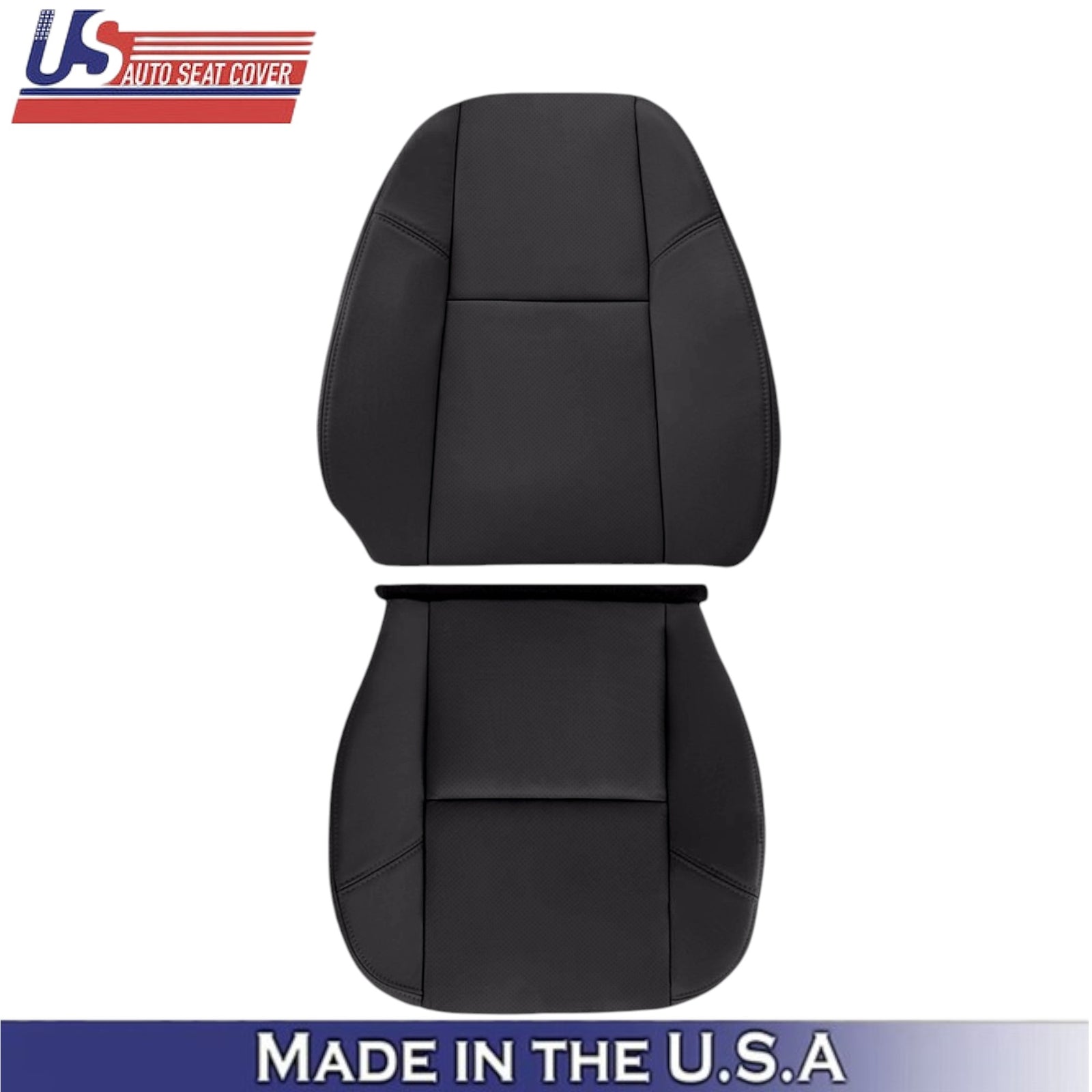 2012-2014 For Chevrolet Silverado Leatherette Driver Side Covers Ebony Black