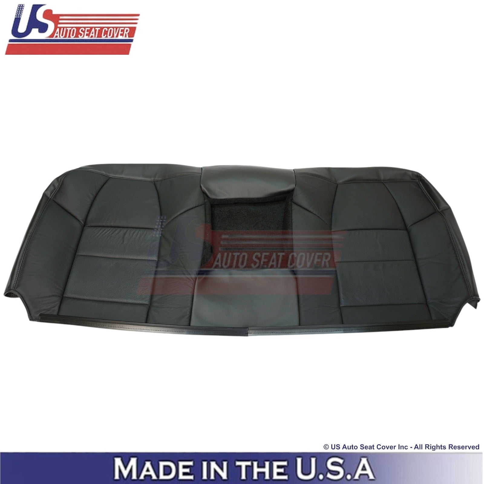 2003-2004 Fits Ford F250 F350 Lariat Leatherette Perf Rear Top OEM Covers Black