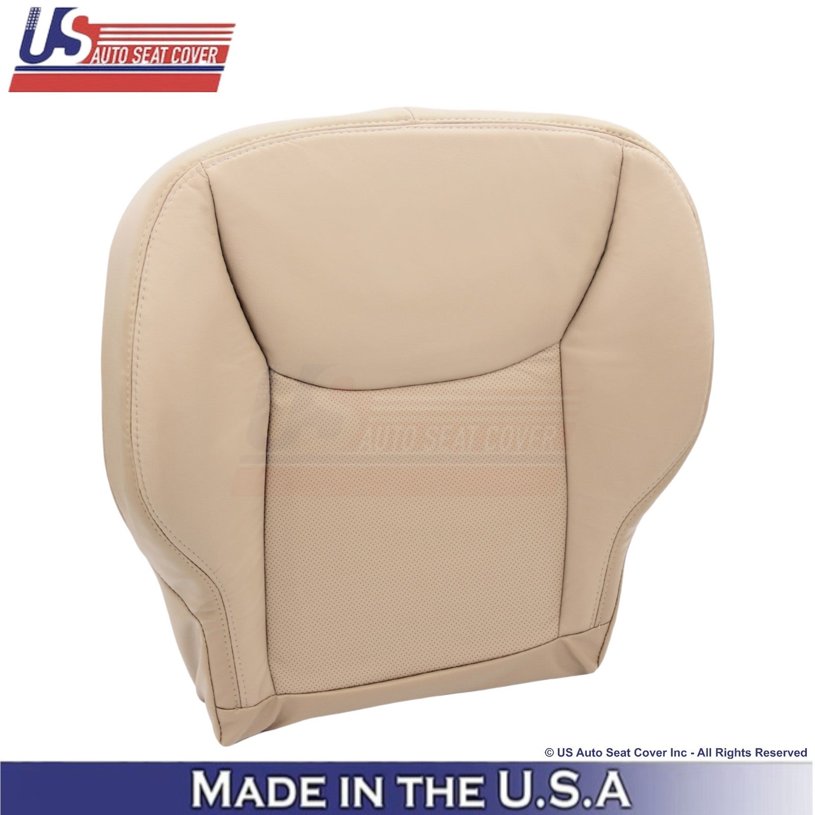 2002-2006 Fits Mercedes-Benz S-Class Leatherette Half Perf. Bottom Covers Java