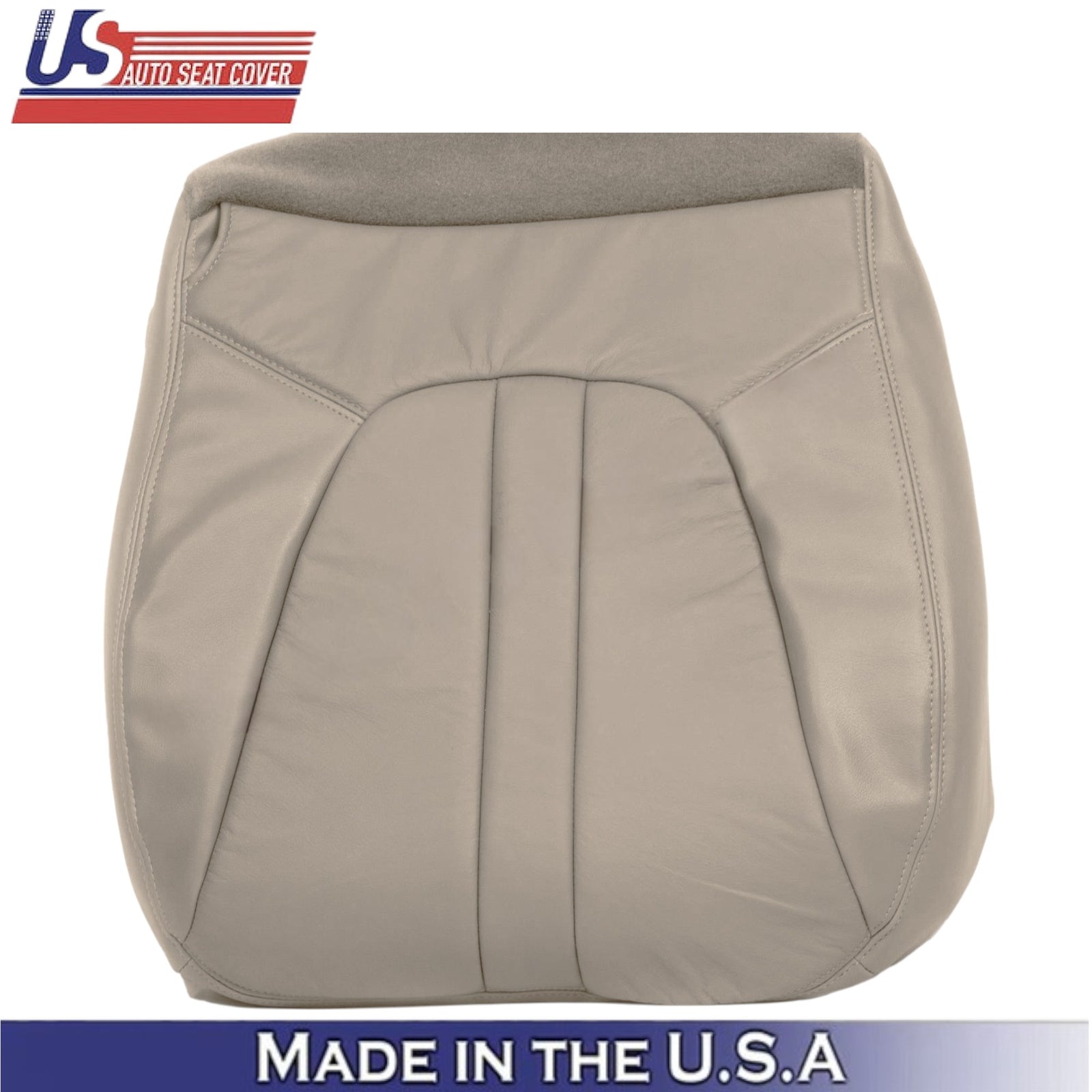 2000-2002 For Ford Expedition Eddie Bauer Leatherette Front Bottom Covers Tan