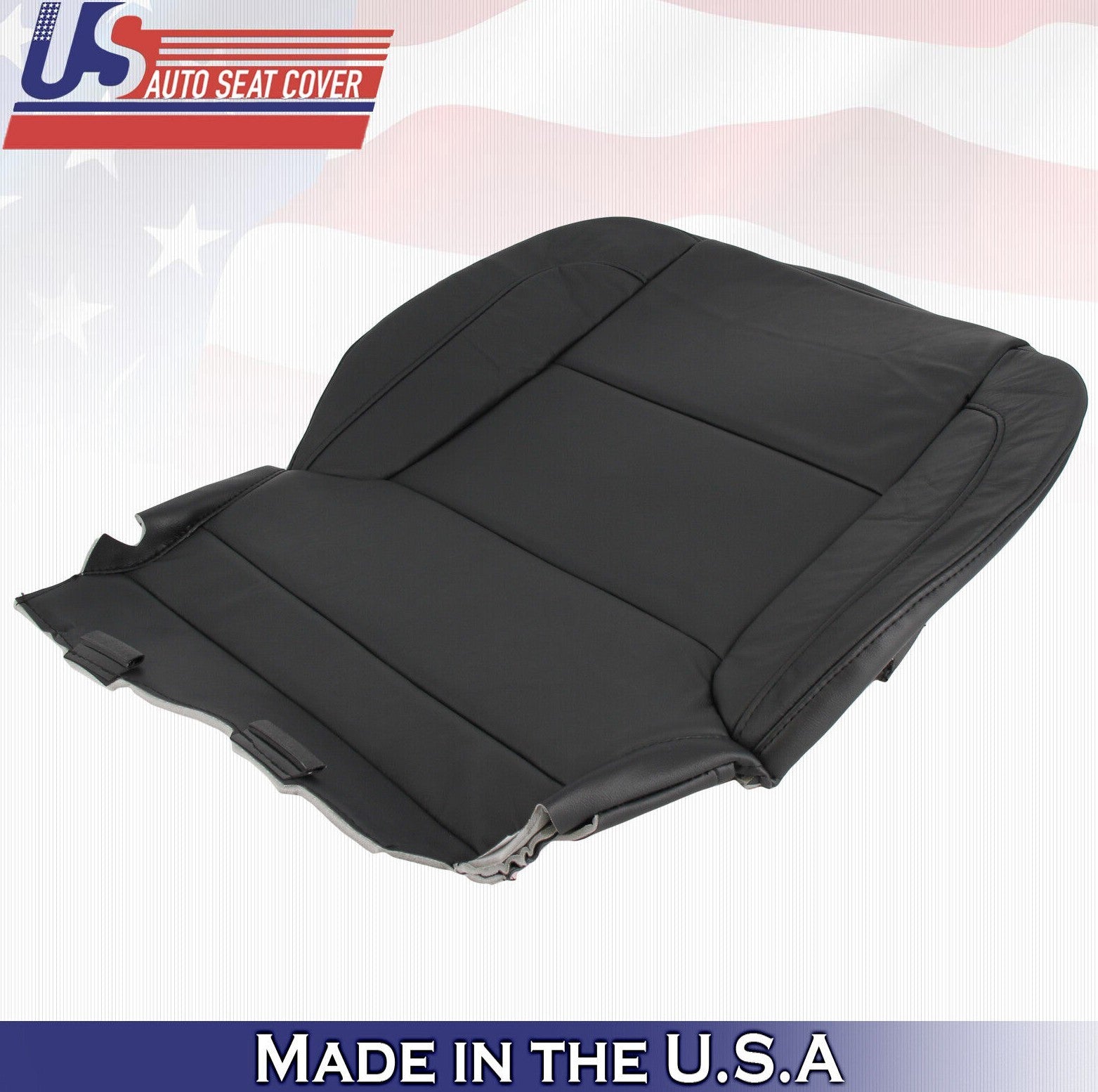 2015 2016 2017 For Chevy Suburban Driver Side Bottom Leather Seat Cover Black