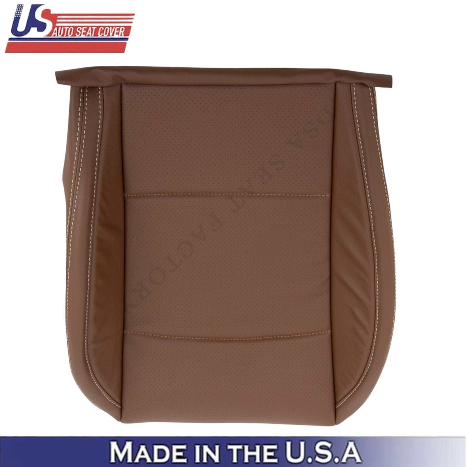 2015-2017 For Subaru Outback Leatherette Passenger Bottom Seat Cover Java Brown