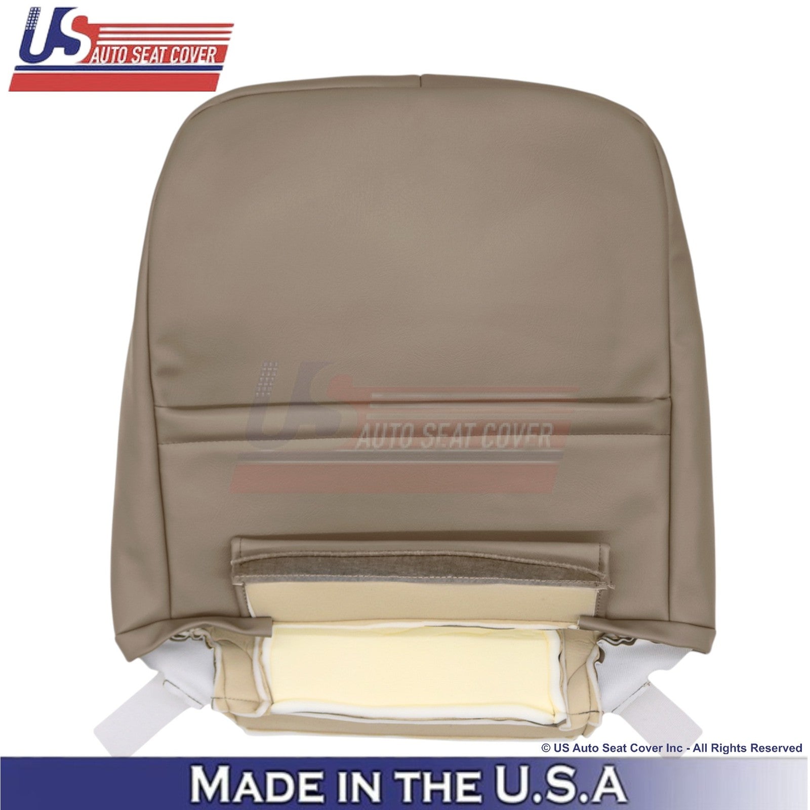 2001-2004 Fits Toyota Tundra Front Top Genuine Leather Replacement Covers Oak