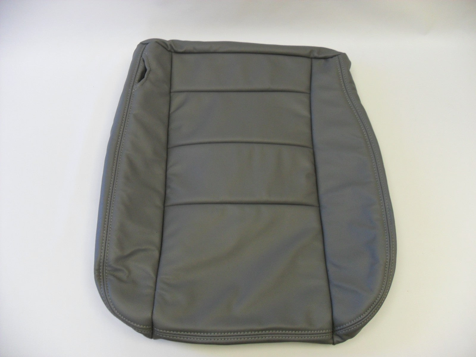 2002 to 2007 Ford F350 Lariat Driver & Passenger Bottom Leather Seat Covers Gray