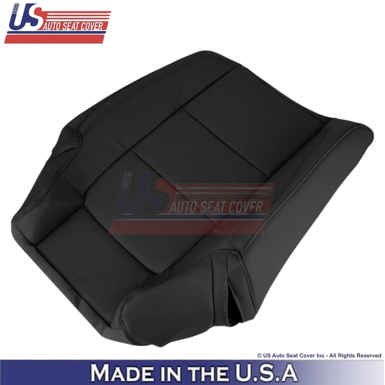 2011-2015 For Ford Explorer 2nd Row Passenger Side Top Leather Seat Cover Black
