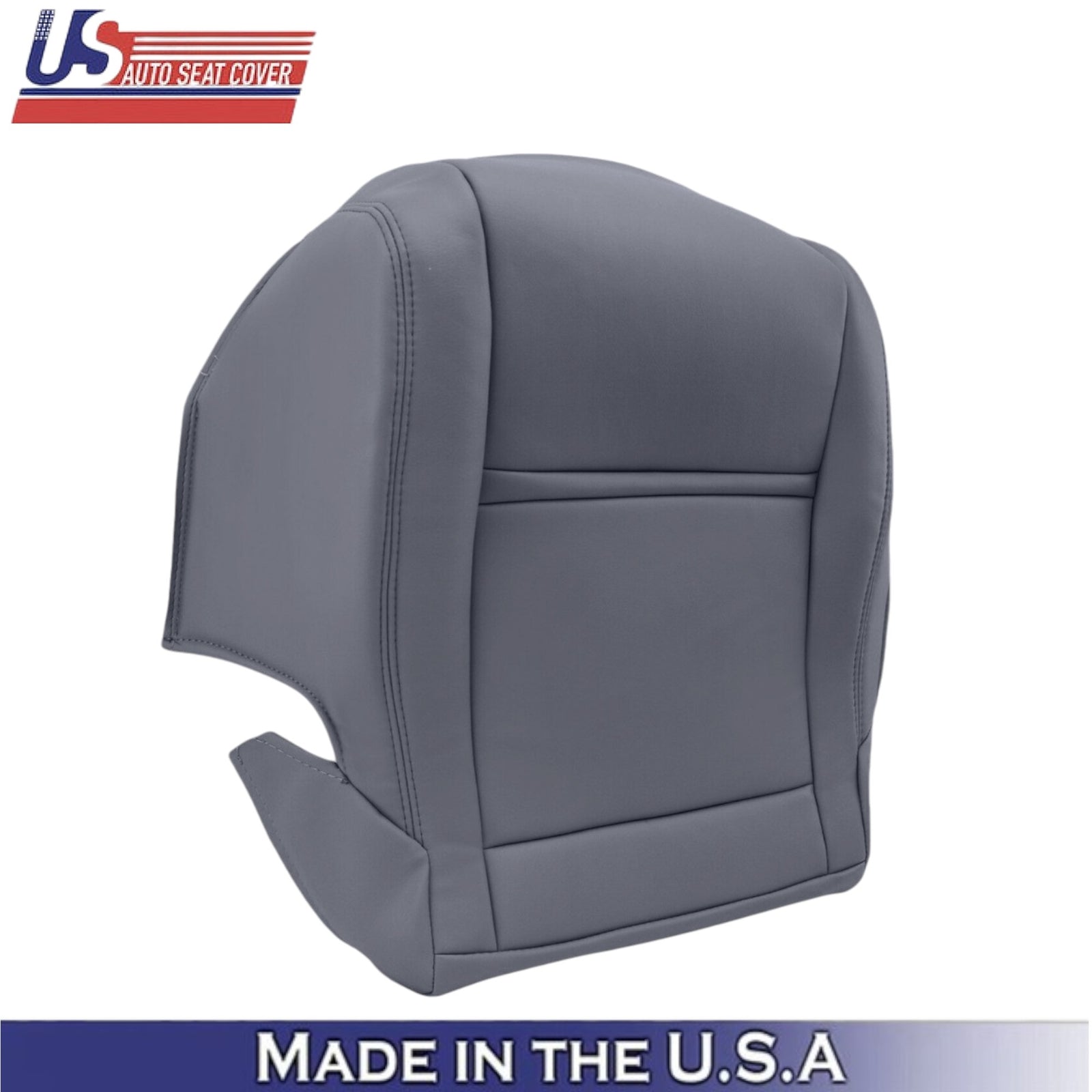 1990-1997 For Toyota Land Cruiser Leather Front Bottom Seat Covers Bluish Gray