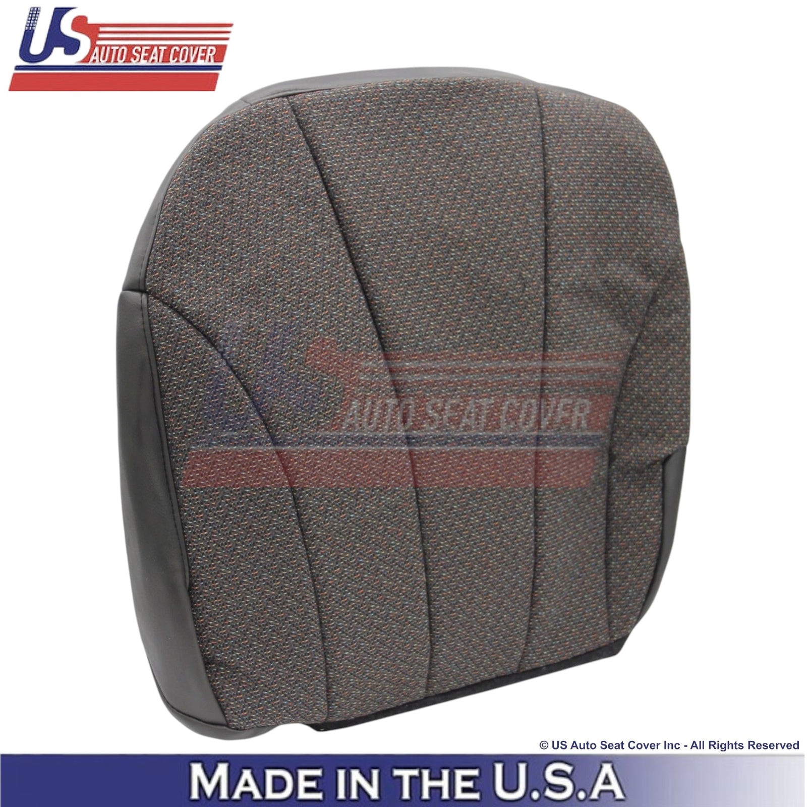 1999-2002 For Chevy Silverado 1500 Cloth Passenger Bottom Seat Cover Dark Gray